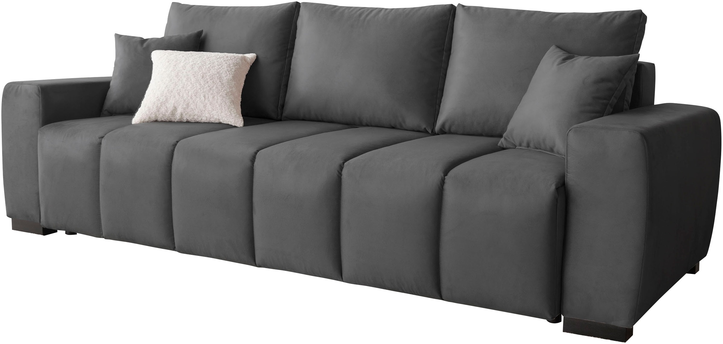 Home affaire Schlafsofa mit Bettfunktion, Bettkasten & 2 Zierkissen, Federk günstig online kaufen