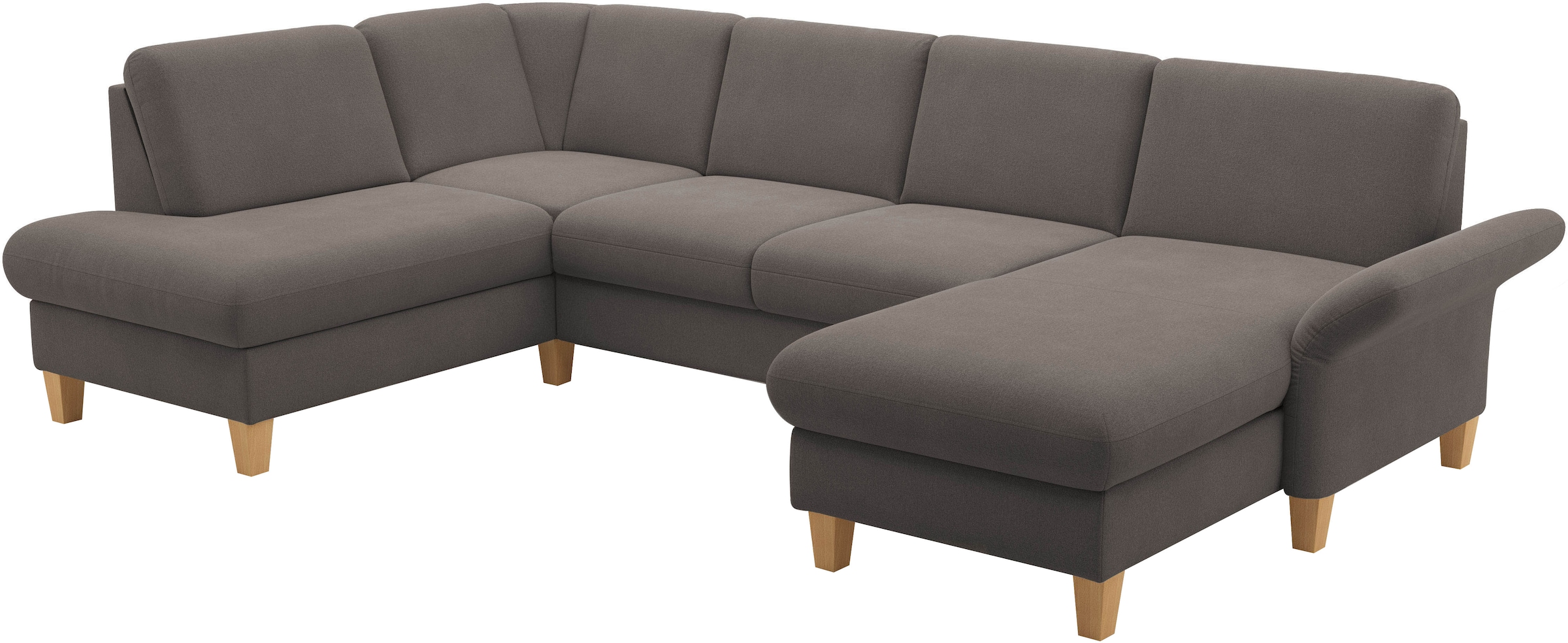 Home affaire Wohnlandschaft »Rochelle«, optional mit Armteilverstellung, mit Bettfunktion & Bettkasten