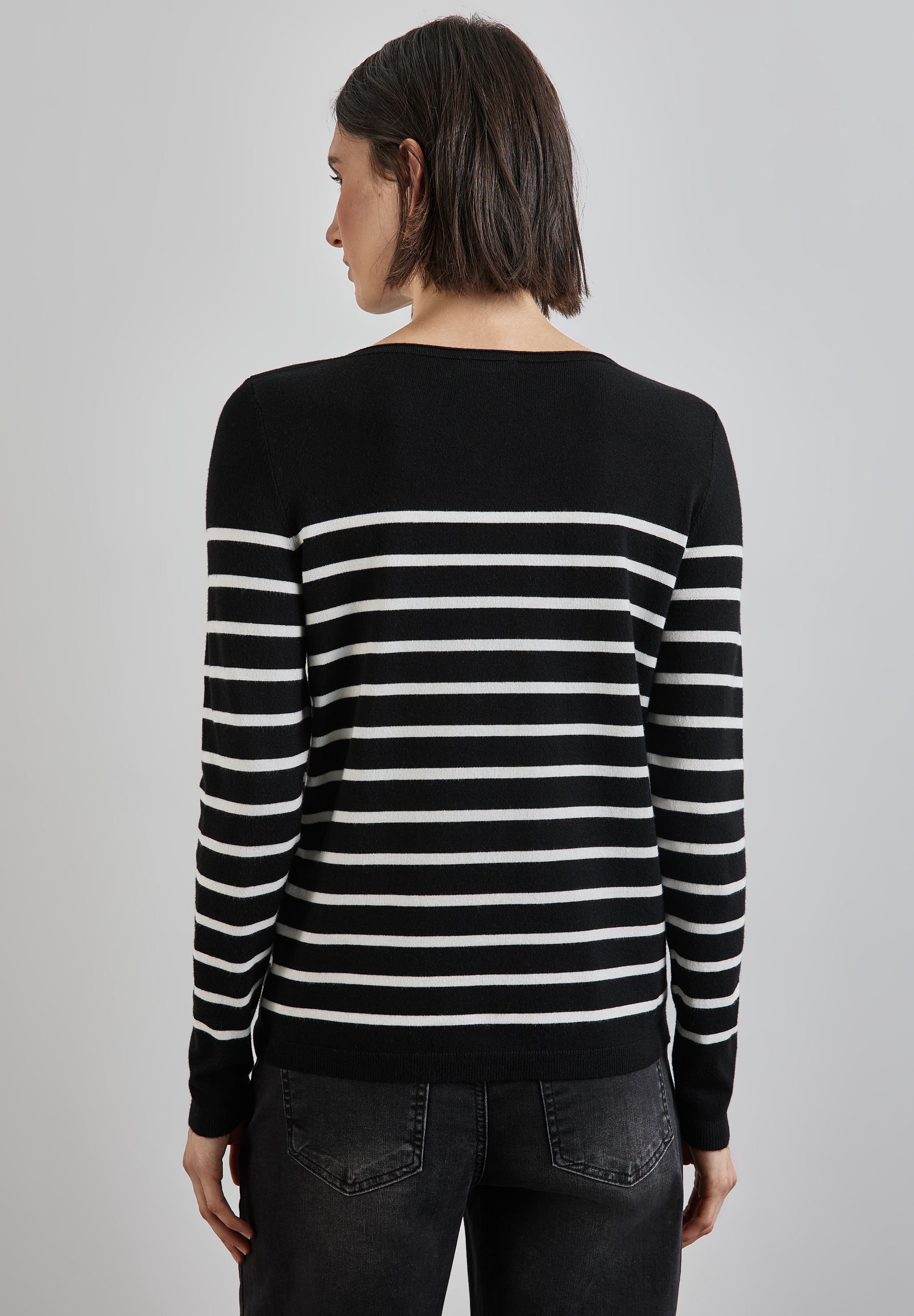 STREET ONE Strickpullover, mit U-Boot-Ausschnitt