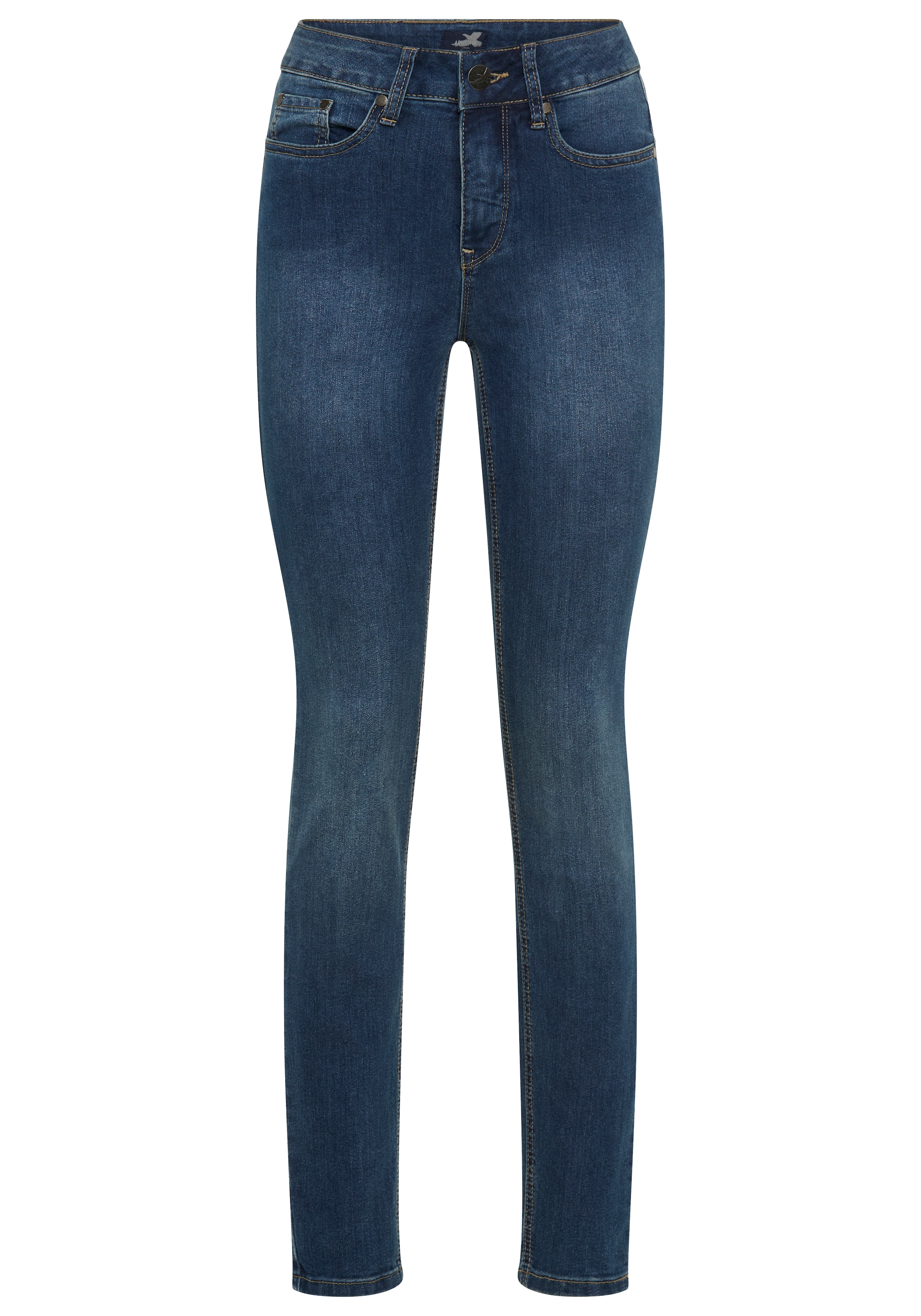 Arizona Bootcut-Jeans »Bund mit seitlichem Gummizugeinsatz«, hohe Leibhöhe, Bootcut, mit Stretch, klassischer 5-Pocket-Style