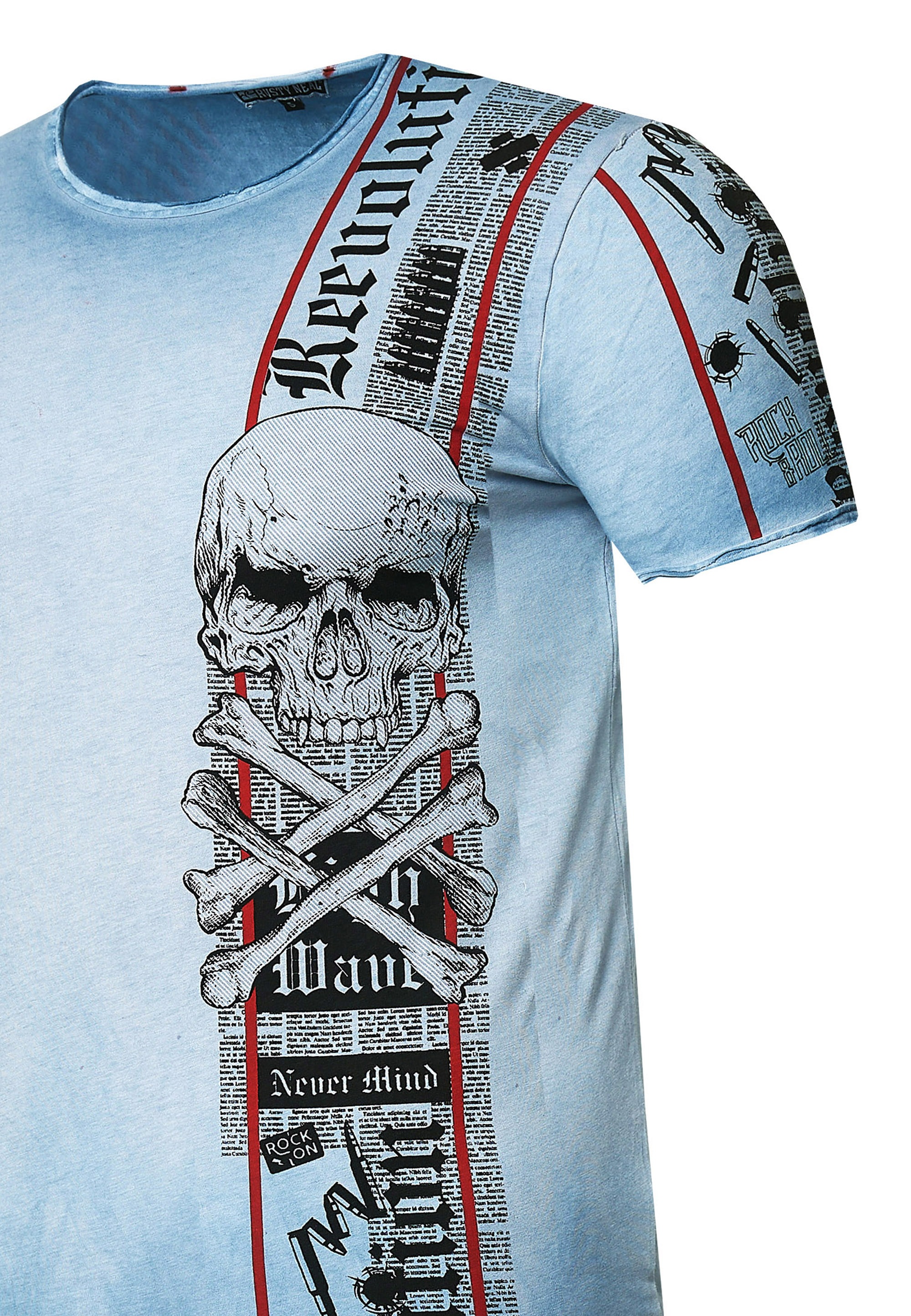 Rusty Neal T-Shirt im verwaschenen Look