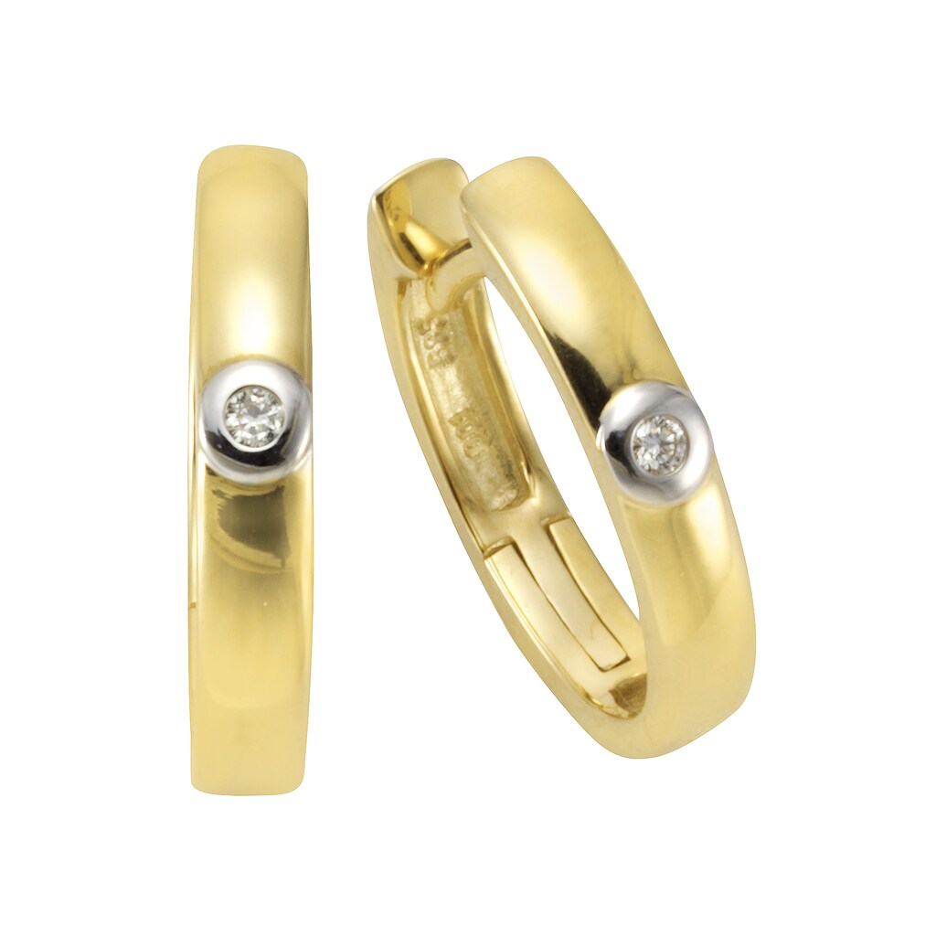 Orolino Paar Creolen »Gold 585 Brillanten 0,02ct.«