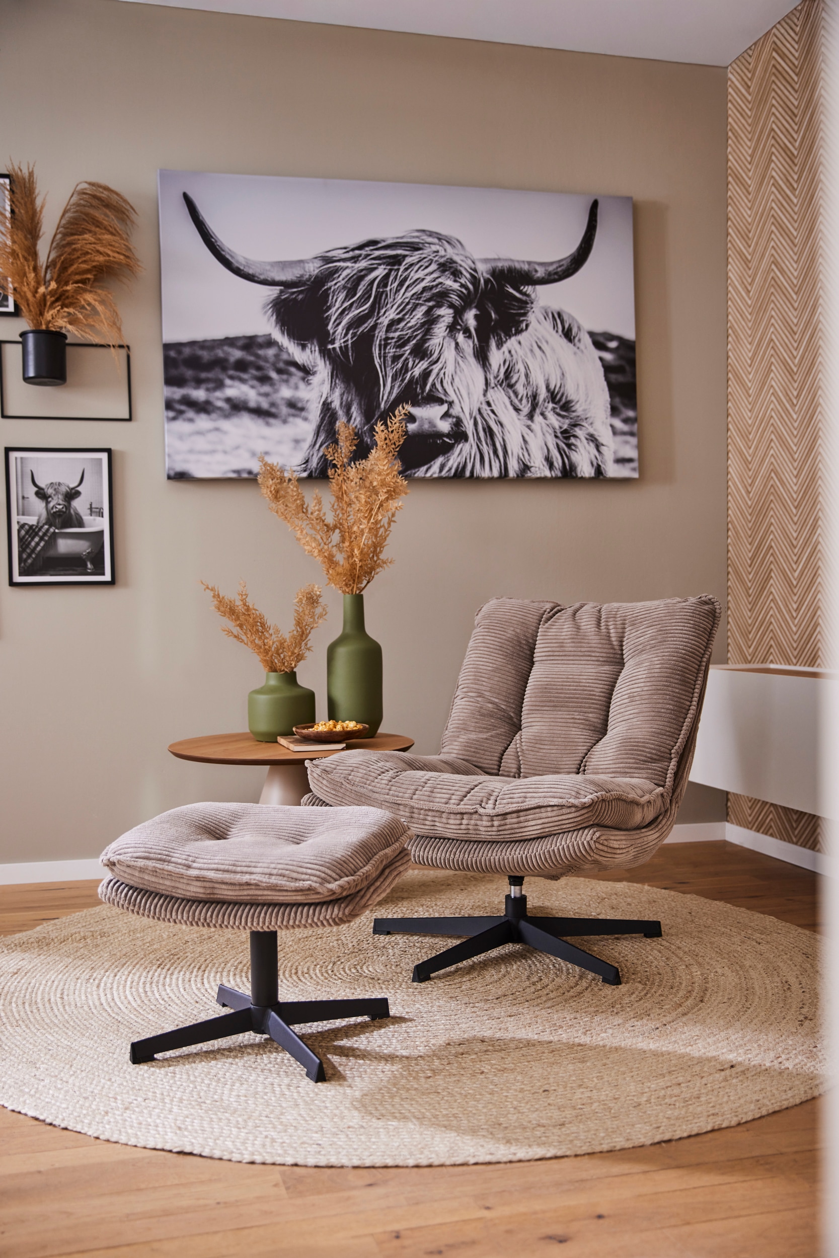 HANSE Home Teppich »Rangpur Juteteppich«, rund, 10 mm Höhe, Handgewebt, 100% Jute, Natur, Wohnzimmer, Flur, Boho, Skandi