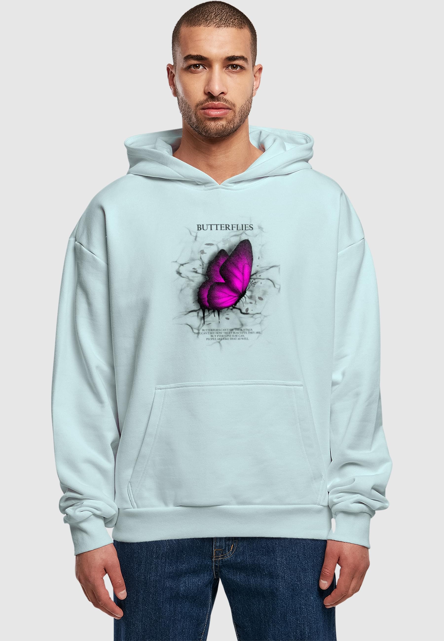 Merchcode Kapuzensweatshirt »Merchcode Butterflies Ultra Heavy Hoody«, 1 Stk.
