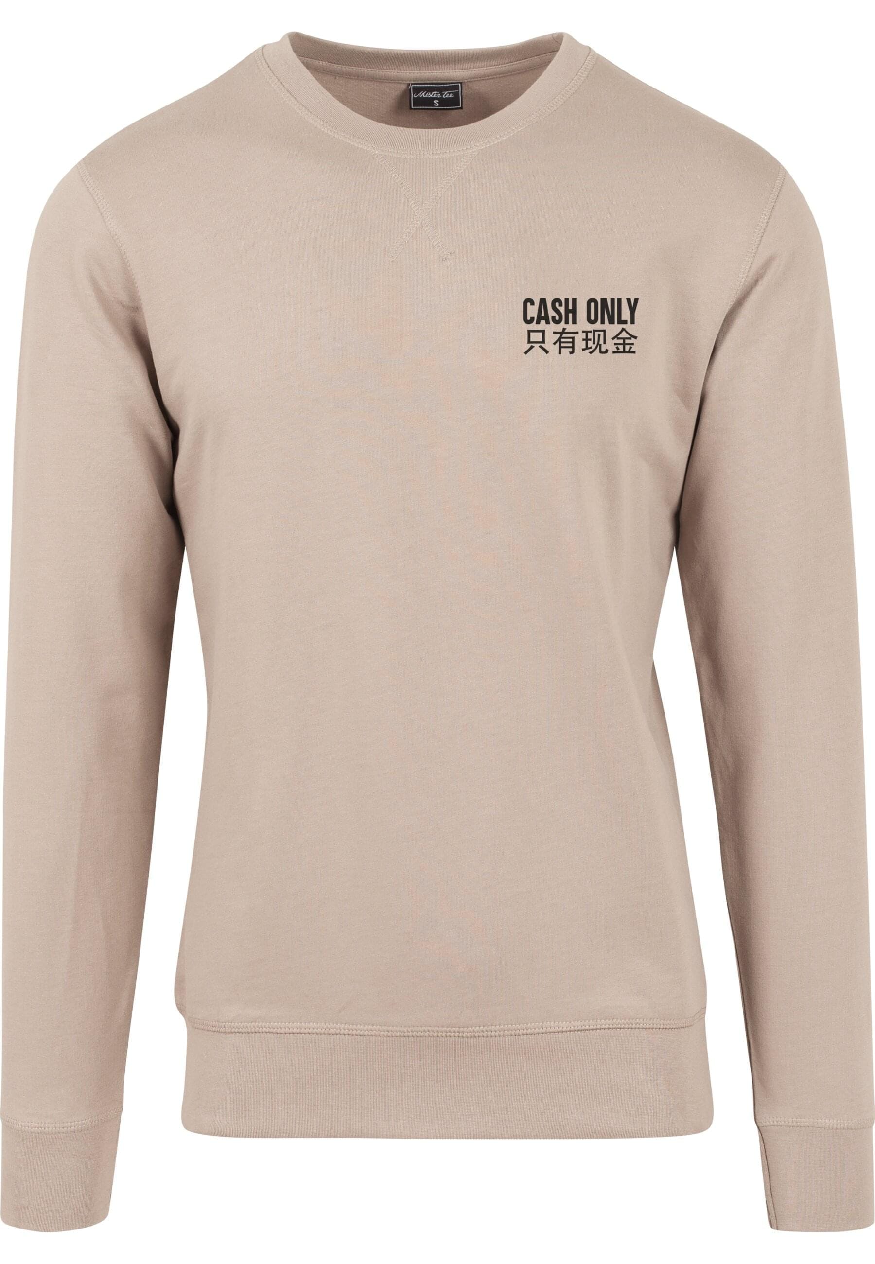MisterTee Rundhalspullover "MisterTee Herren Cash Only Crewneck" 1 Stk. tlg günstig online kaufen