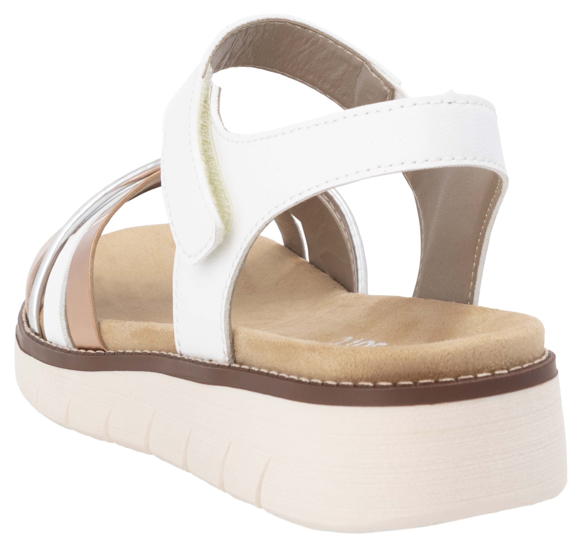 Remonte Riemchensandale, Keilabsatz, Sommerschuh, Sandalette mit herausnehmbarer Softeinlage