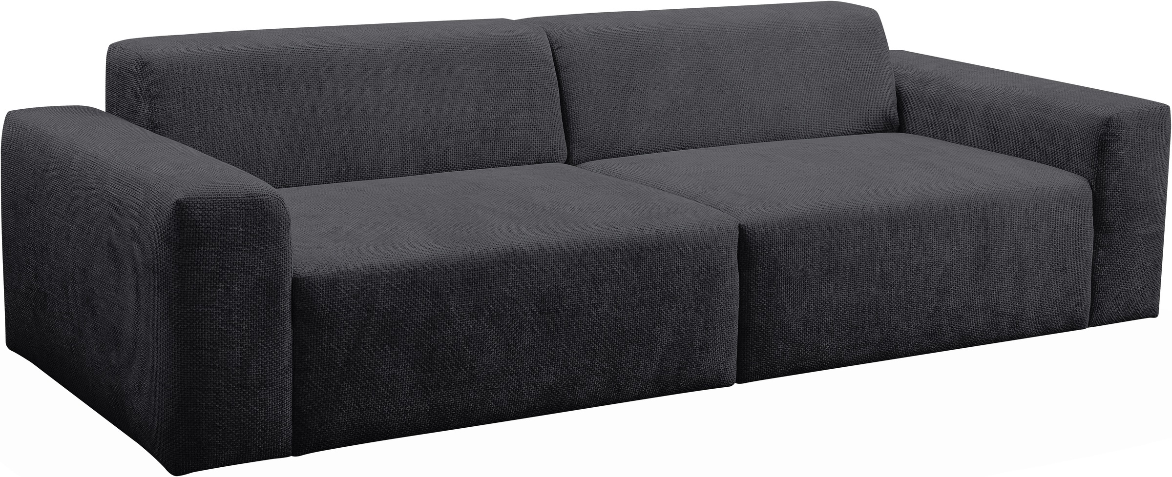 WERK2 Sofa »Zeus 3-Sitzer, Big-Sofa, Breite 256cm, Tiefe 105cm, modern und bequem«, Curvy Trend 3-Sitzer mit urbaner Optik