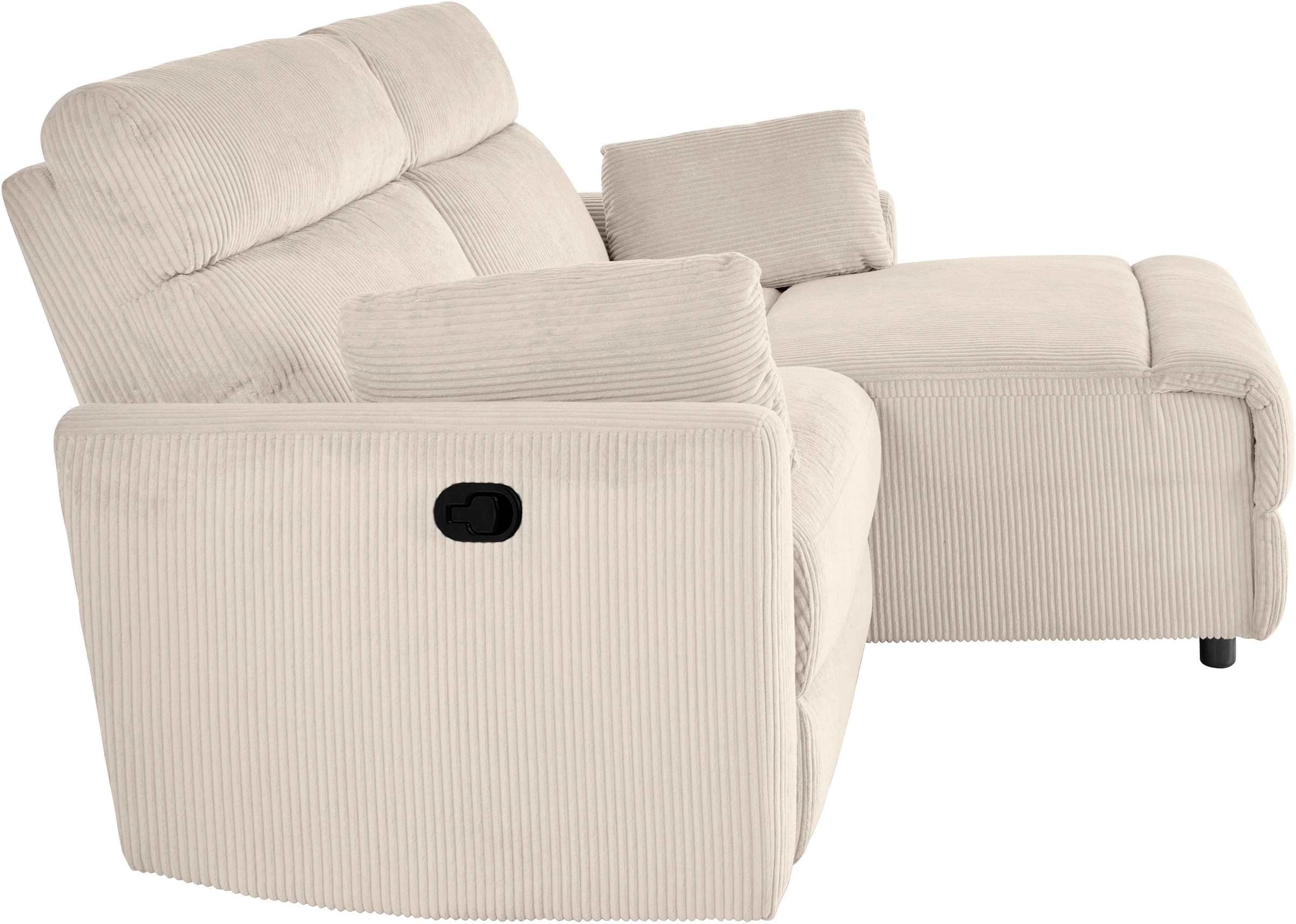 OTTO home Ecksofa »JENNA L-Form,  209cm - OTTO. Verlässliche Qualität.« manuelle o. elektrische Relaxfunktion, USB A/C, weicher Sitz, Cord.