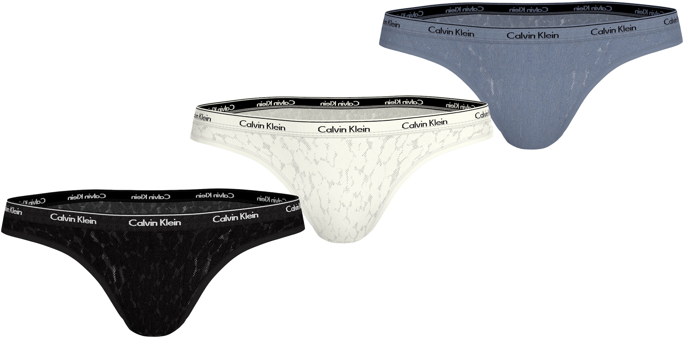 Calvin Klein Underwear Brasilslip »3 PACK BRAZILIAN (LOW-RISE)«, (Packung, 3 St., 3er-Pack), mit Logobund