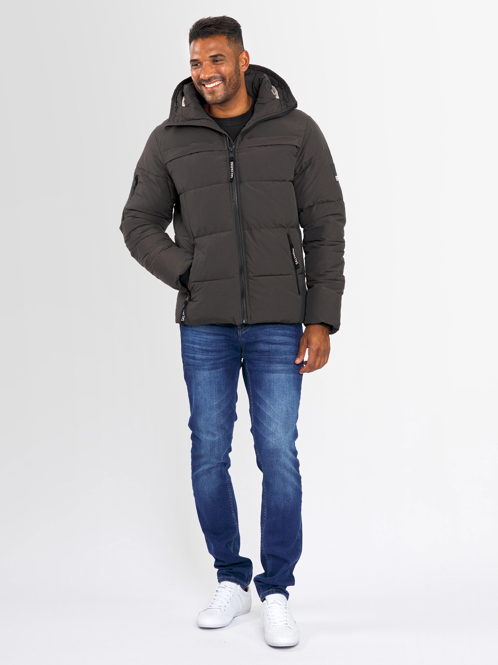 Alessandro Salvarini Winterjacke »ASDiego«, mit extra hohem Kragen und vielen Taschen