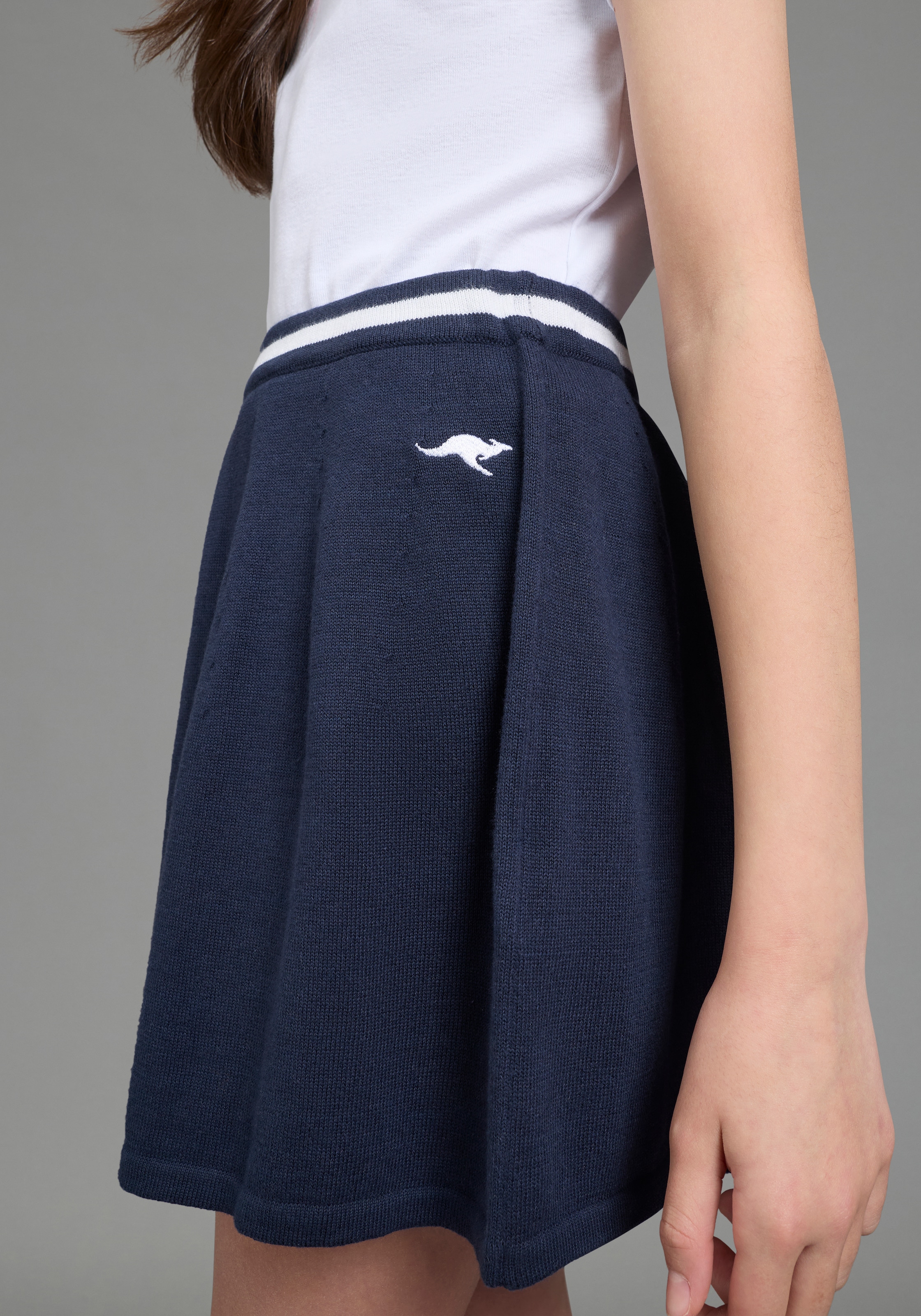 KangaROOS Strickrock »Kangaroos Strick Rock« ausgestellte Passform, mit innenliegendem Gummizug, für Mädchen