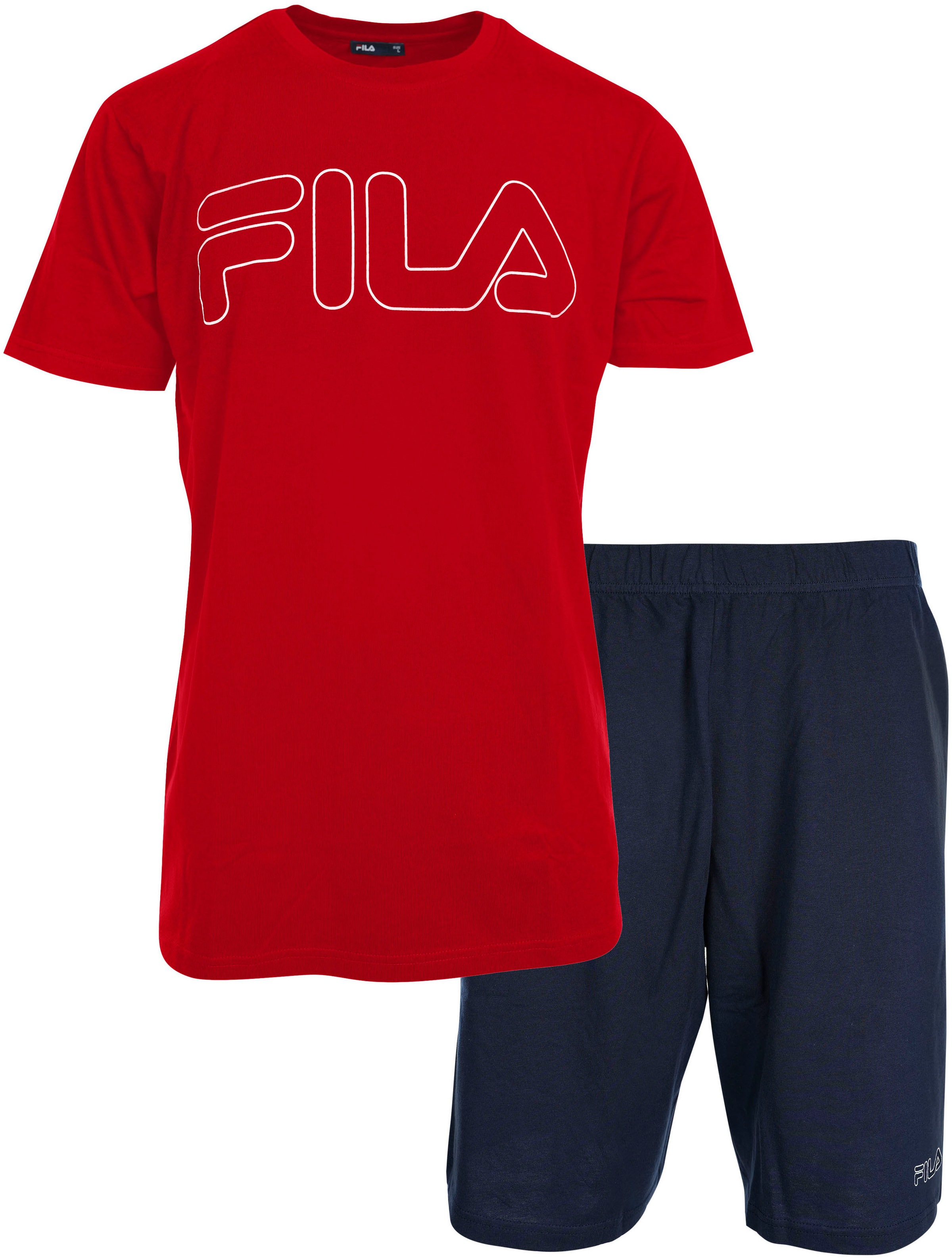 Fila Shorty "MAN JERSEY PYJAMAS", (2-tlg.), mit bequemen Shorts, Kurzarm, L günstig online kaufen