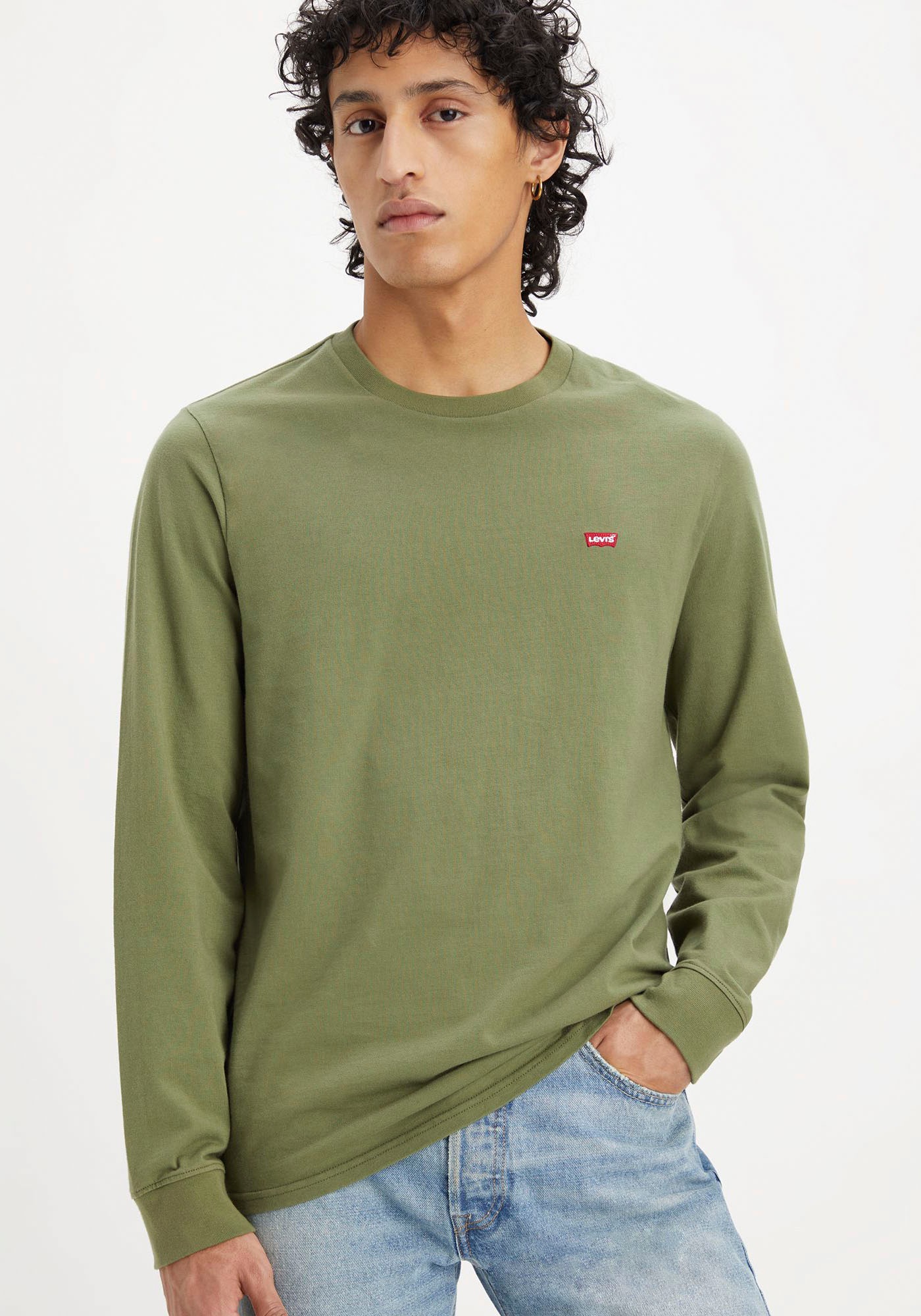 Levis Langarmshirt, mit Logo-Applikation günstig online kaufen