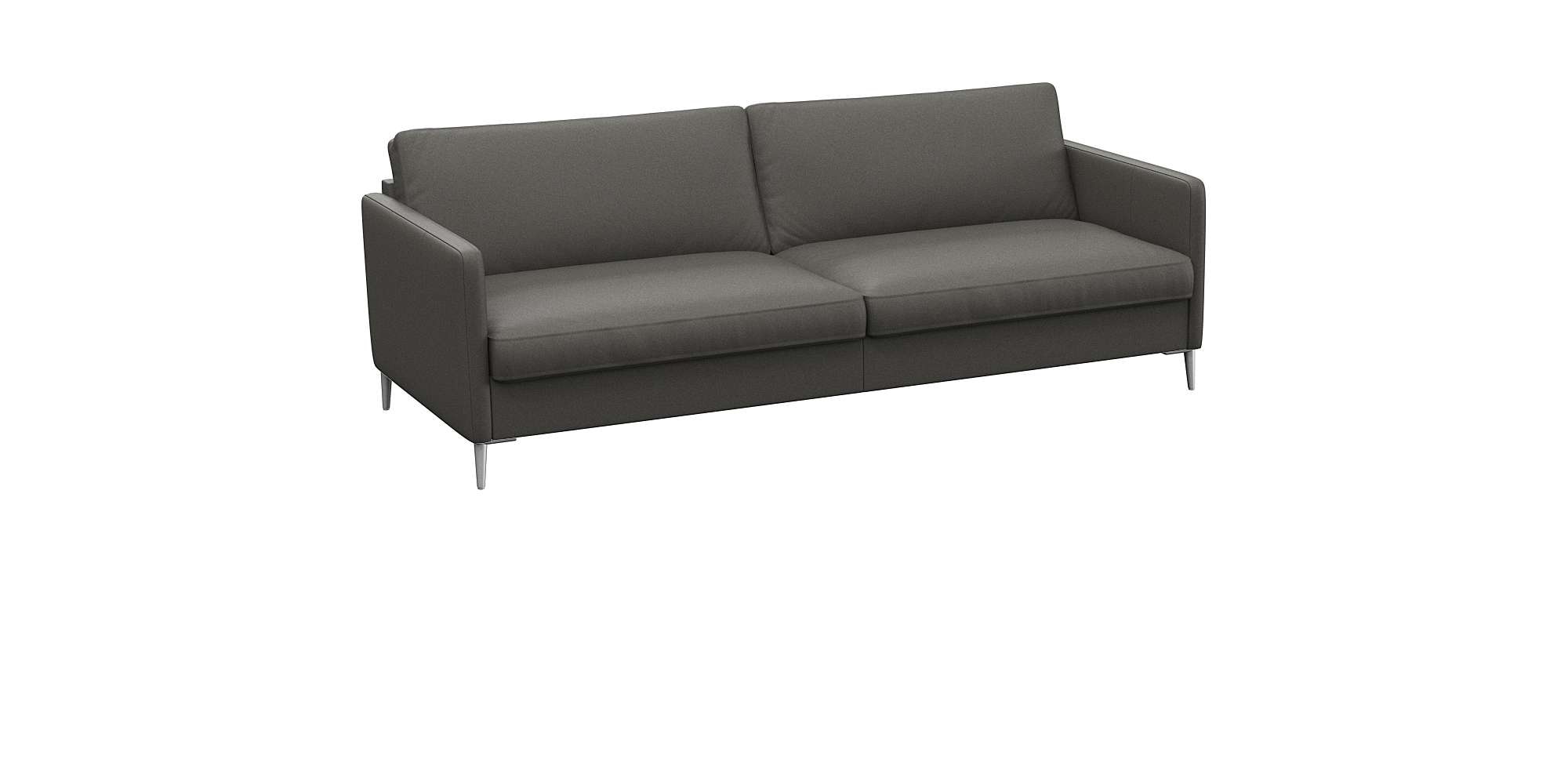 FLEXLUX 3-Sitzer »Fiore, super Sitzkomfort durch Kaltschaum im Sitz«, schmale Armlehnen, Füße Alu