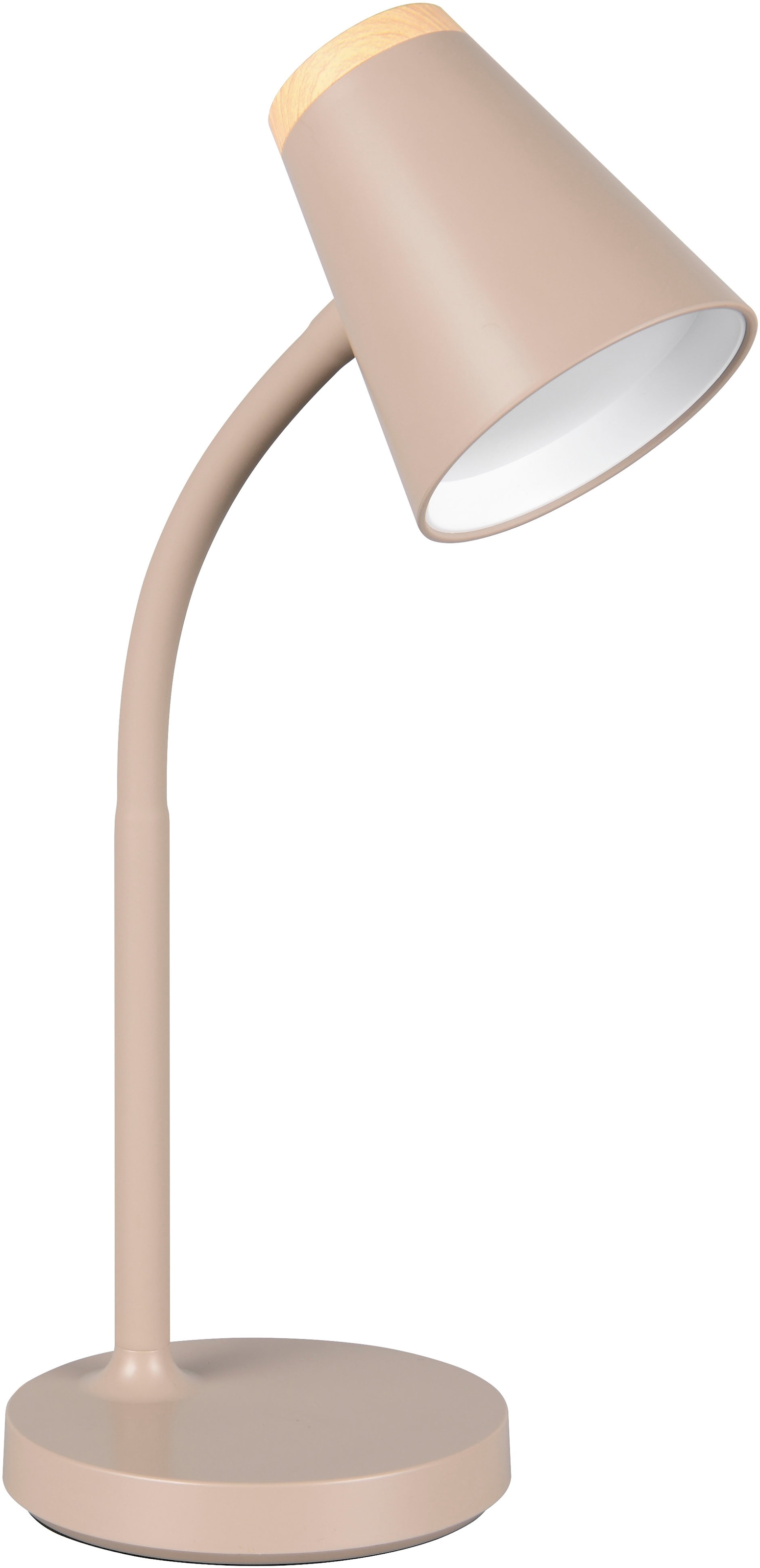 REALITY Leuchten LED Tischleuchte »PONGO, LED Tischleuchte m. Kippschalter, 4,5W 500 Lumen 3000K warmweiß«, 1 flammig, Leuchtmittel LED-Board | LED fest integriert, flexibel verstellbare Leselampe, Schreibtischlampe Höhe 36cm