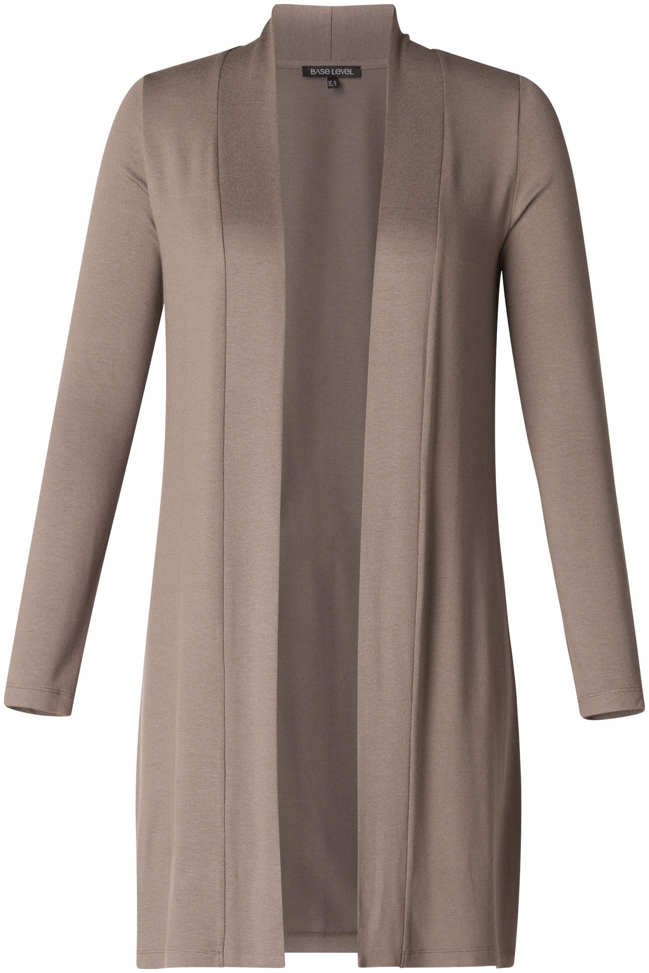 Thumbnail - Base Level Curvy Strickjacke, ohne Verschluss und aus Viskose