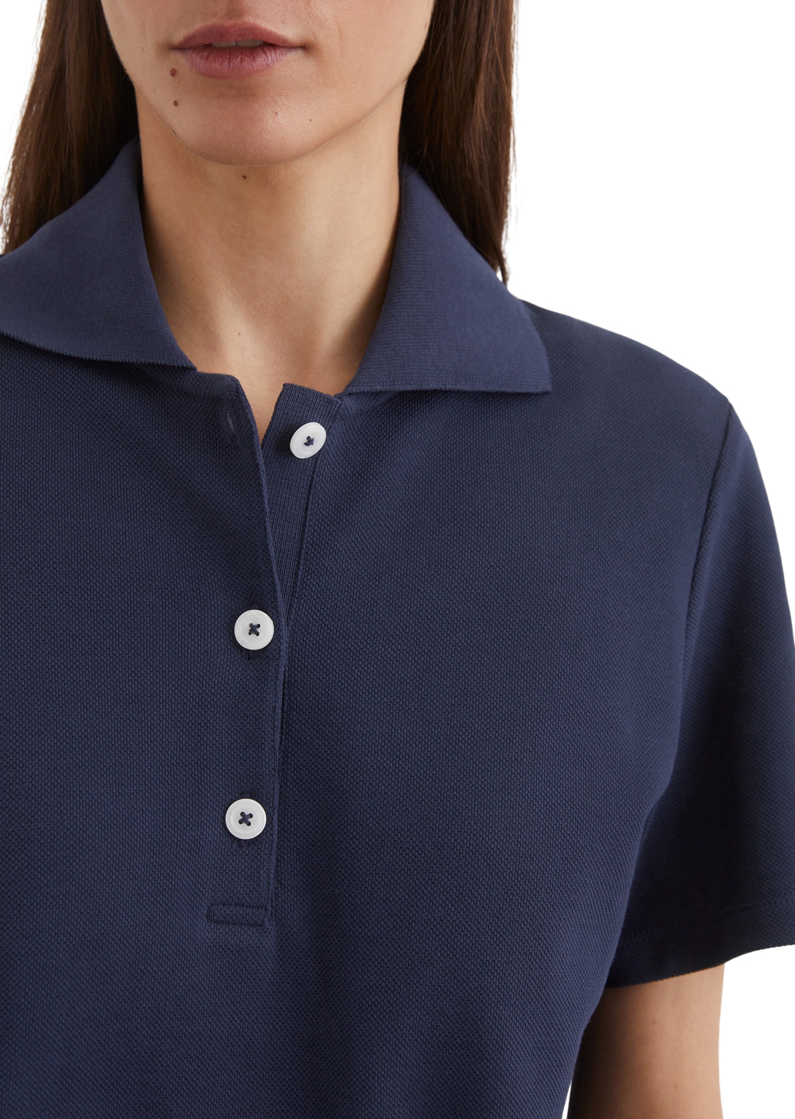 Marc O'Polo Poloshirt »mit Honeycomb-Struktur«
