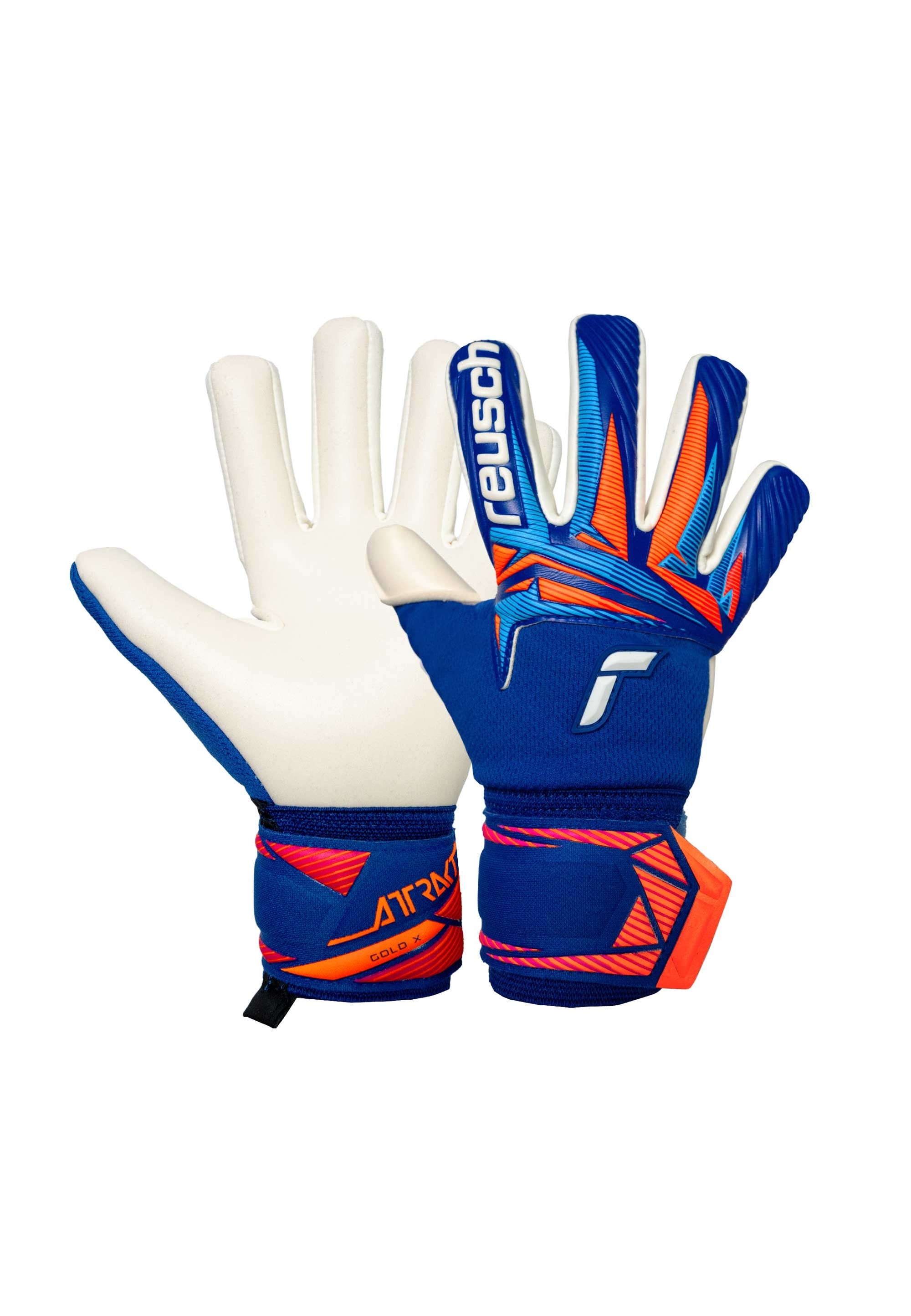 Reusch Torwarthandschuhe "Attrakt Gold X NC Junior Profi" mit atmungsaktiven Mesh-Einsätzen