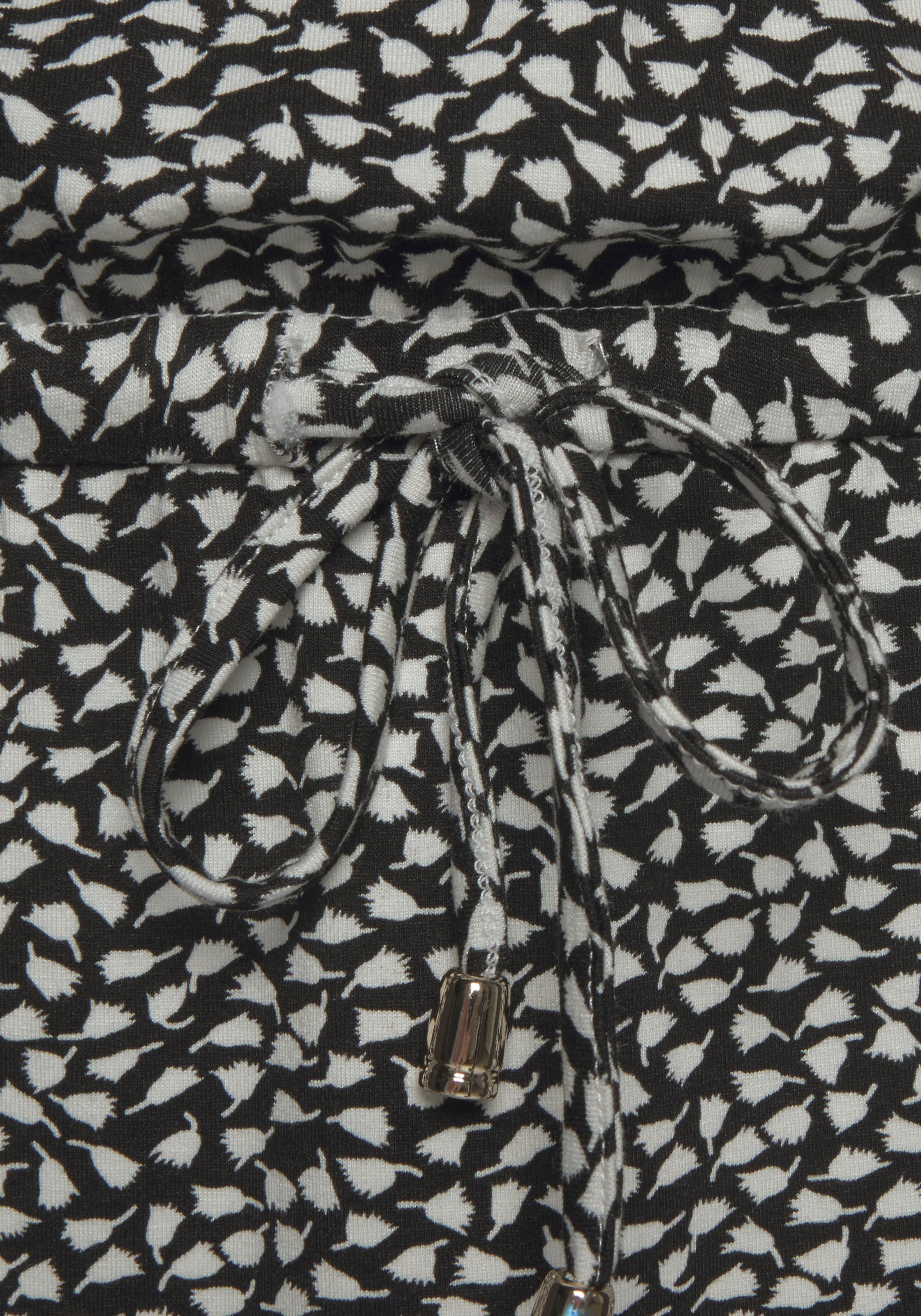 s.Oliver Sommerkleid, mit Reißverschluss und 3/4-Ärmeln, Jerseykleid mit Taschen