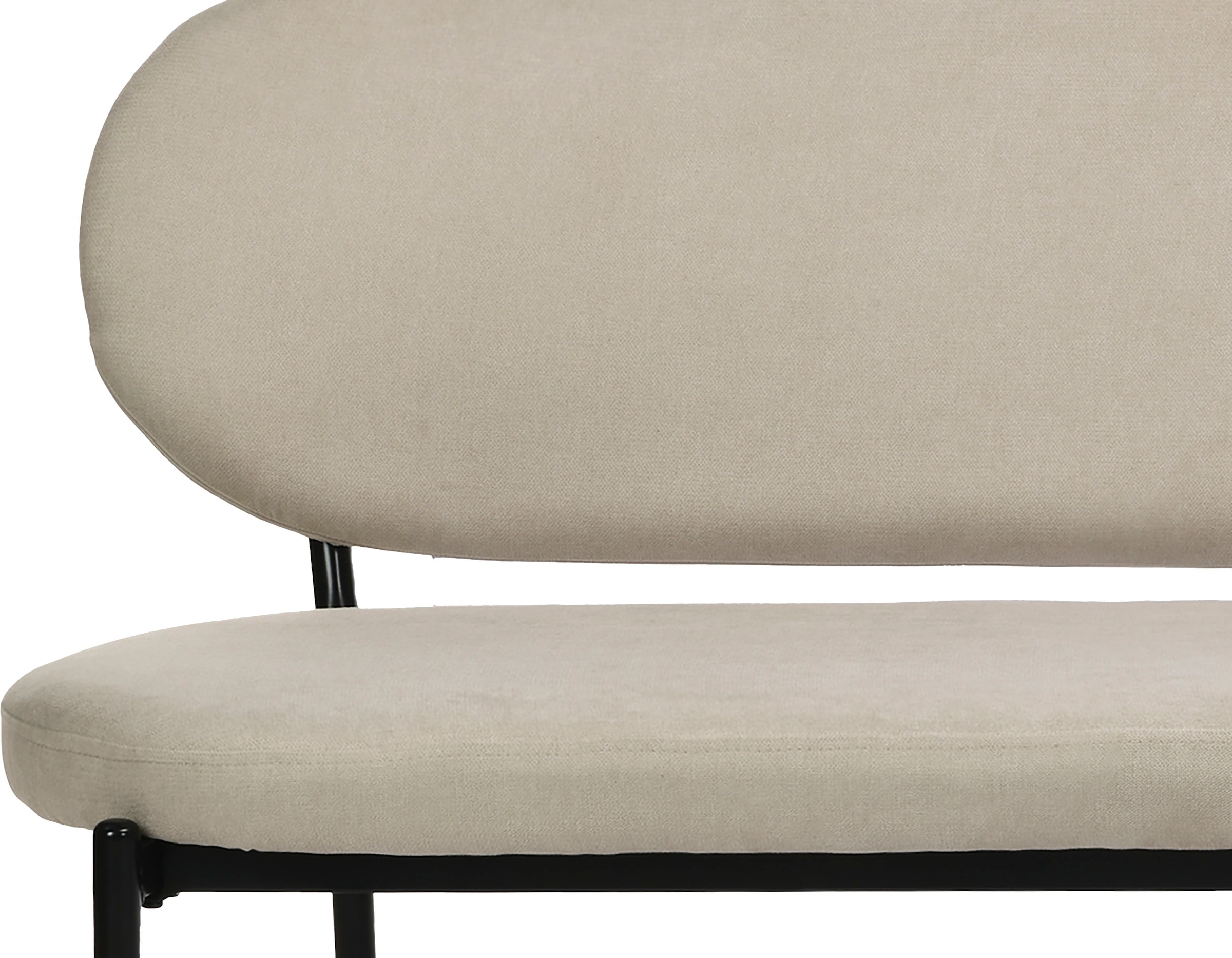 byLIVING Sitzbank »Jersey«, mit Webstoff-Bezug, mit Rückenlehne, Breite 160 cm