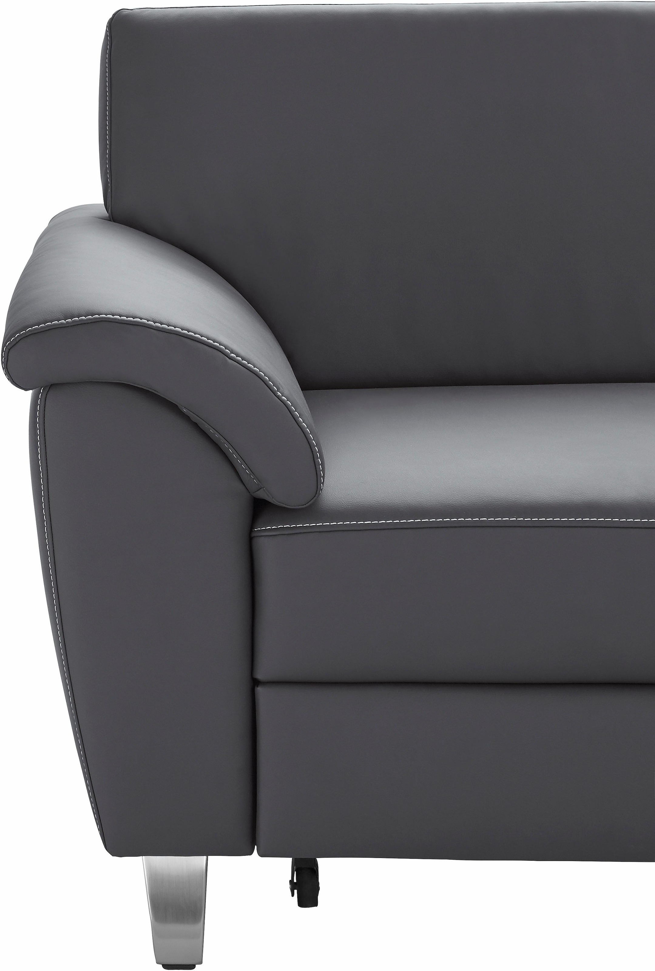 sit&more Ecksofa »Texel L-Form«, mit Federkern, wahlweise mit Bettfunktion und Bettkasten