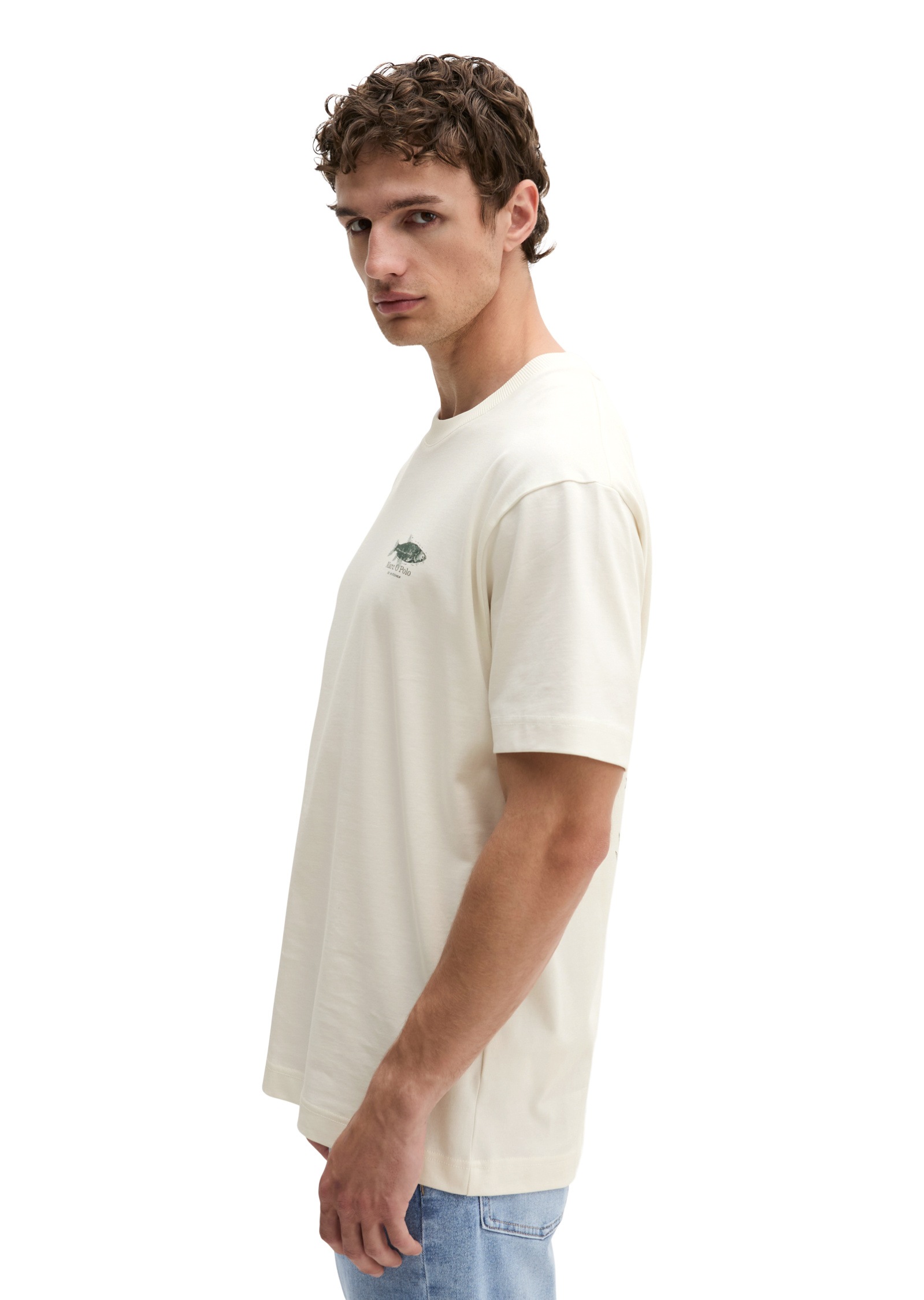 Marc O'Polo T-Shirt »mit Seafood-Rückenprint«