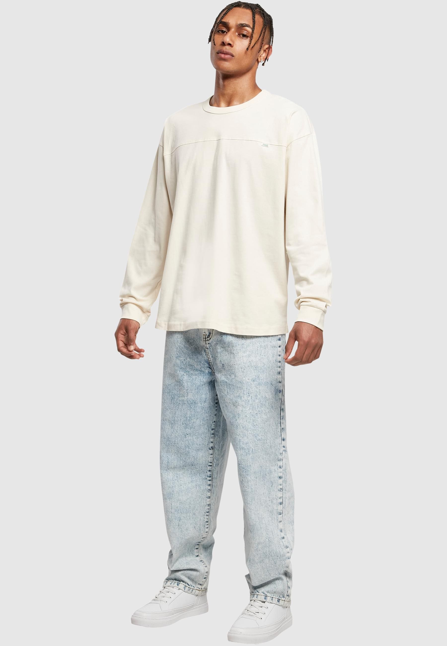 URBAN CLASSICS Longsleeve »Urban Classics Herren Organic Cotton Short Curved Oversized LS«, (1 tlg.)