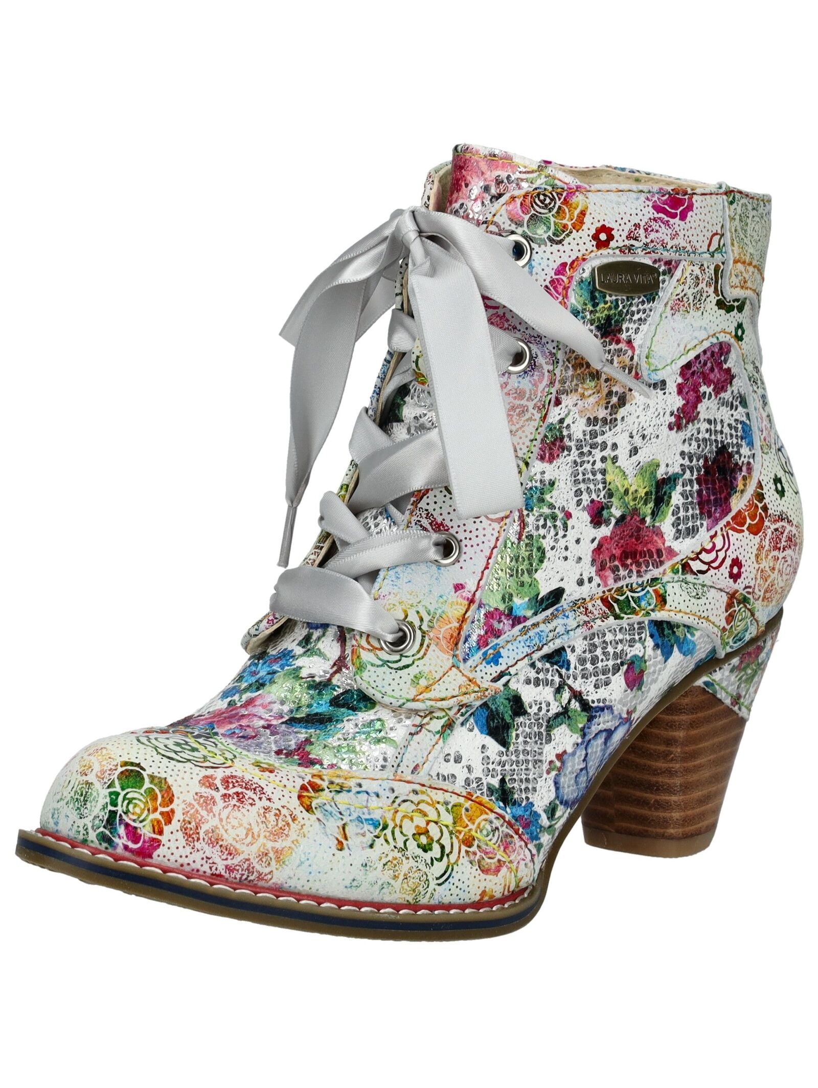 LAURA VITA Schnürstiefelette "LAURA VITA Stiefelette Leder/Textil" günstig online kaufen