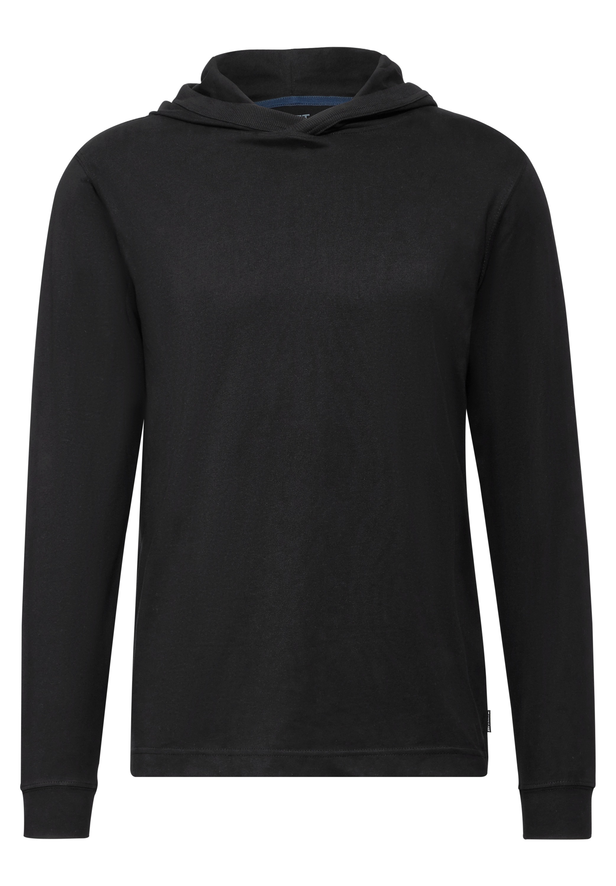 STREET ONE MEN Langarmshirt, aus reiner Baumwolle