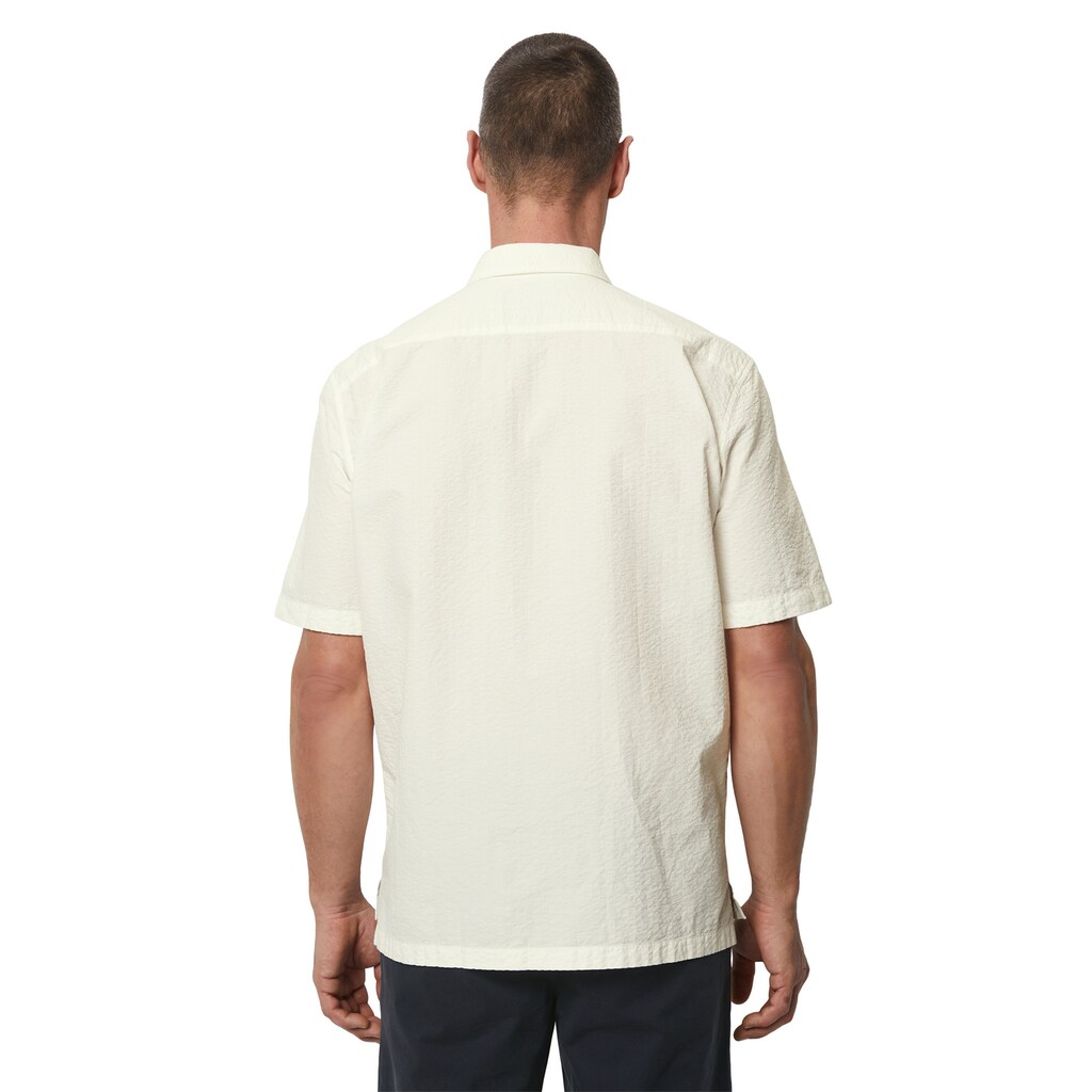 Marc O'Polo Kurzarmhemd »aus Solid-Seersucker-Qualität«