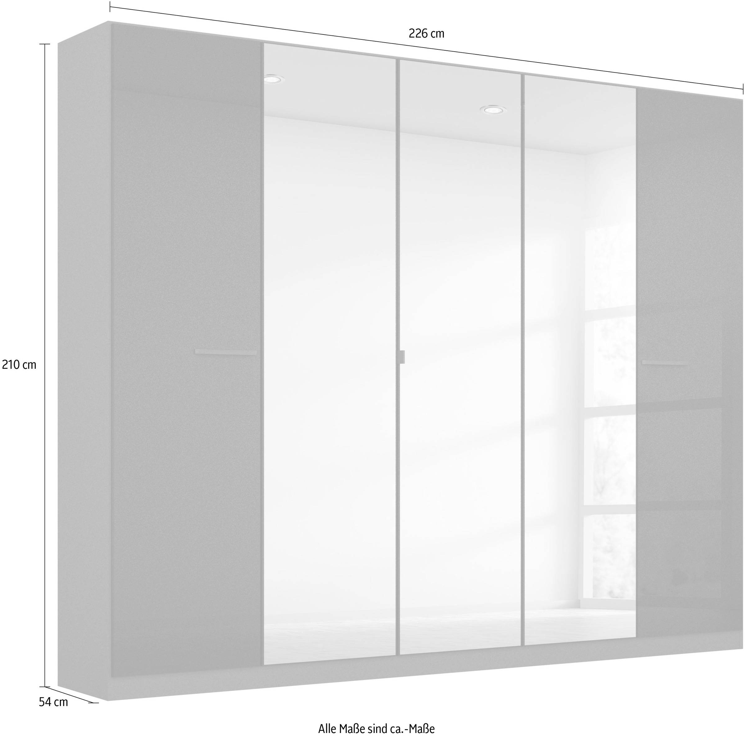 rauch Drehtürenschrank »Kleiderschrank Schrank Garderobe TOPSELLER OTELI inkl. Inneneinteilung«, mit 3 Innenschubladen extra Böden optional mit Spiegel MADE IN GERMANY