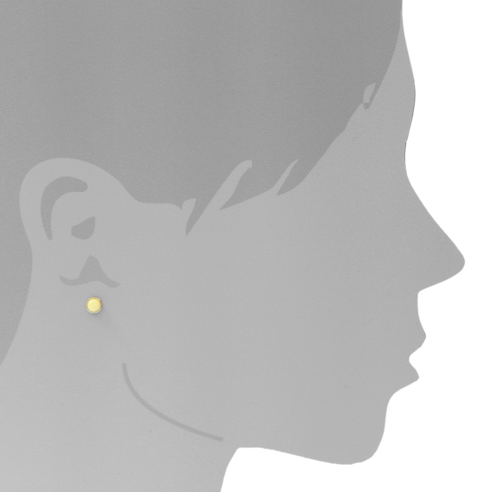 OSTSEE-SCHMUCK Paar Ohrstecker »Ostsee-Schmuck Ohrstecker Classic 5 mm Ohrstecker Classic 5 mm«, (2 tlg.)