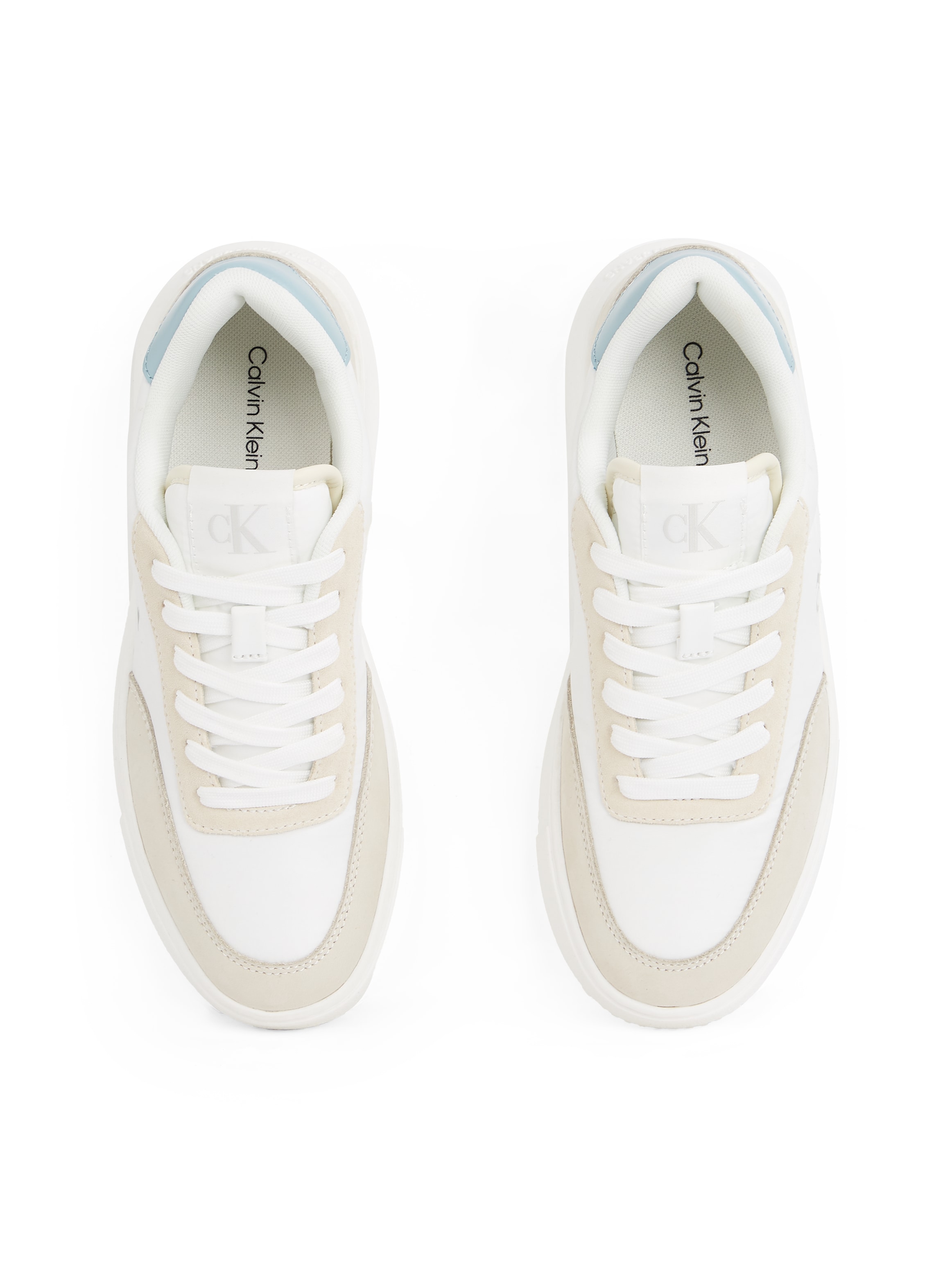 Calvin Klein Jeans Sneaker »CHUNKY CUPSOLE LOW MIX IN«, Freizeitschuh, Halbschuh, Schnürschuh mit CK Logo