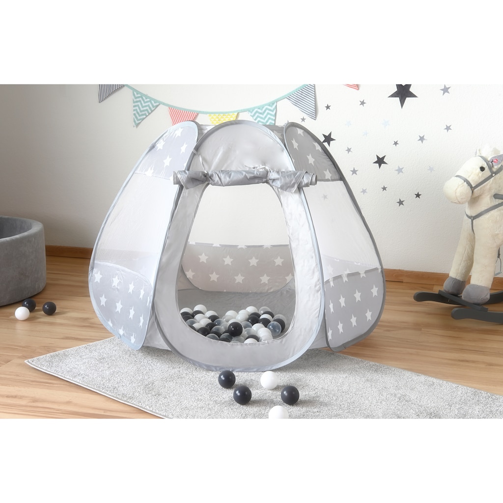 Knorrtoys® Bällebad »Bellox, Grey White Stars«