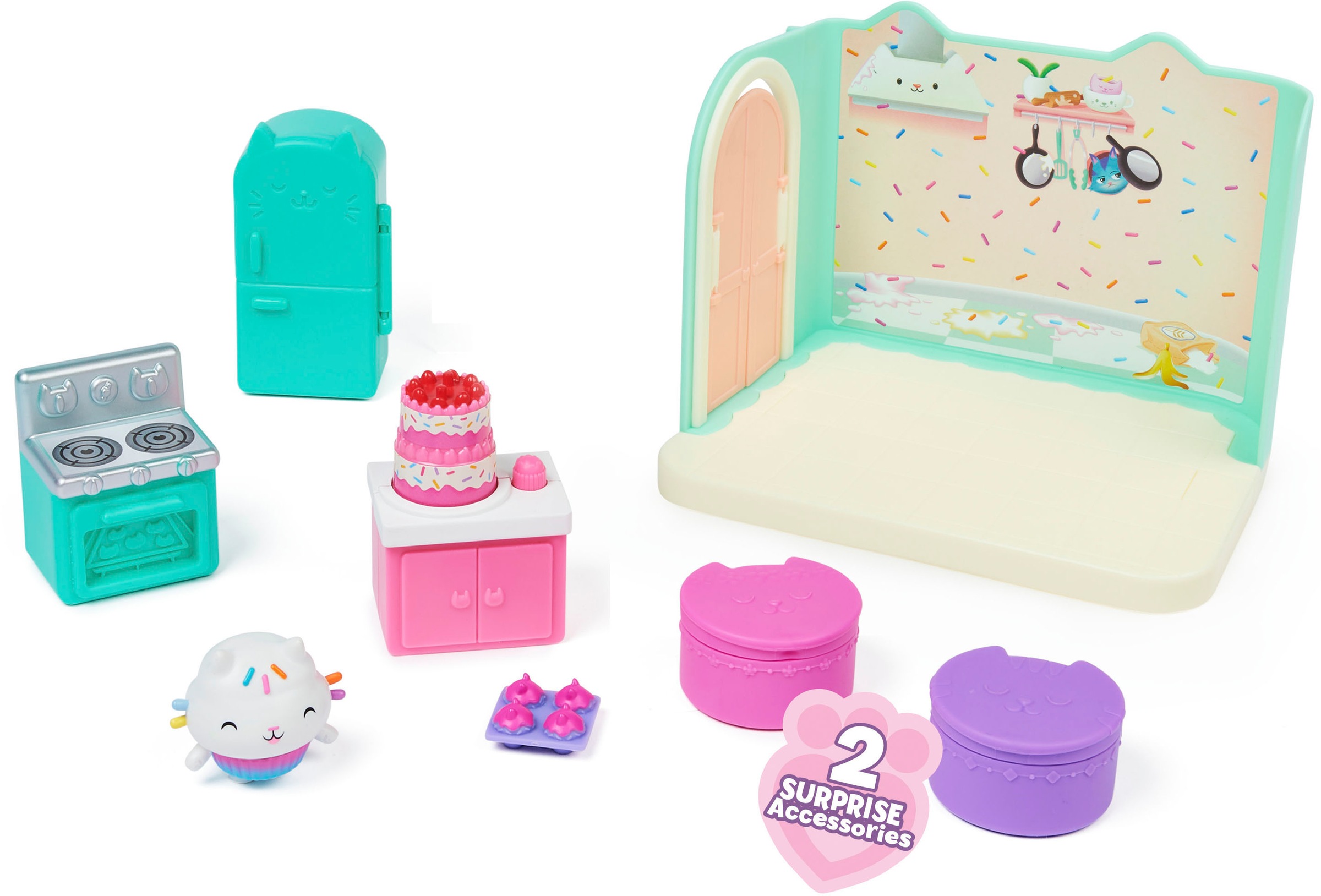 Spin Master Spielwelt »Gabby's Dollhouse – Deluxe Room – Cakey's Küche«