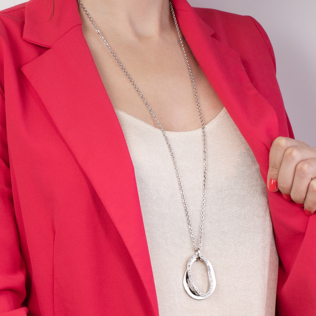 Lotus Kette mit Anhänger »Urban Woman« mit Glasstein