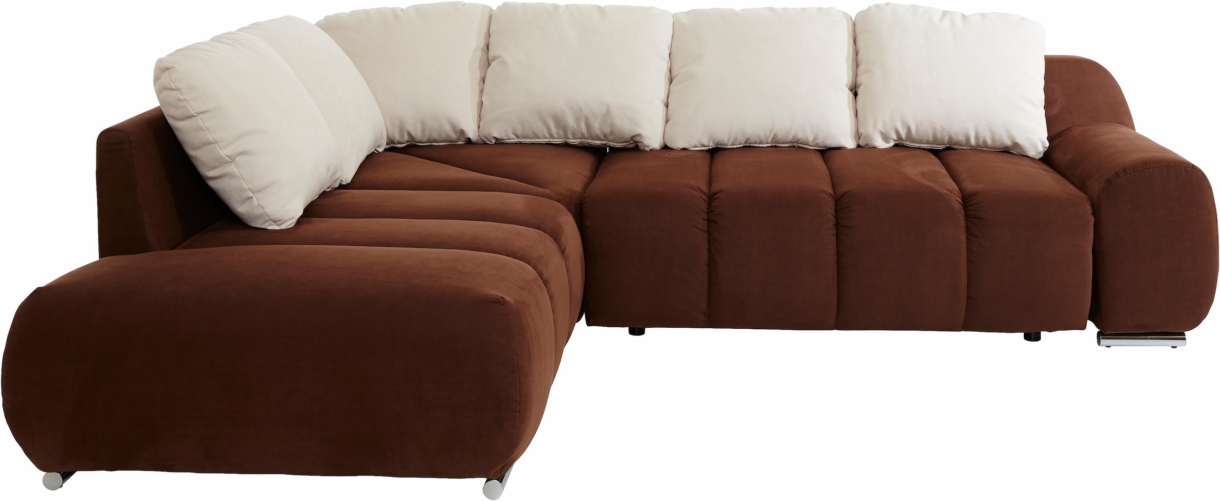 INOSIGN Ecksofa »Bono L-Form«, mit Ottomane, wahlweise mit Bettfunktion