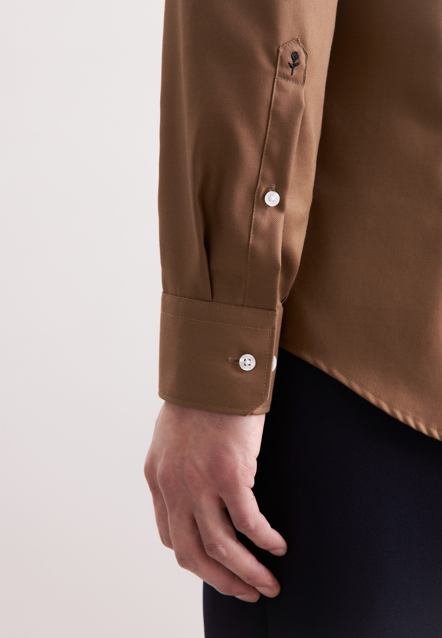 seidensticker Businesshemd »Schwarze Rose« Slim 1/1 Kentkragen Uni