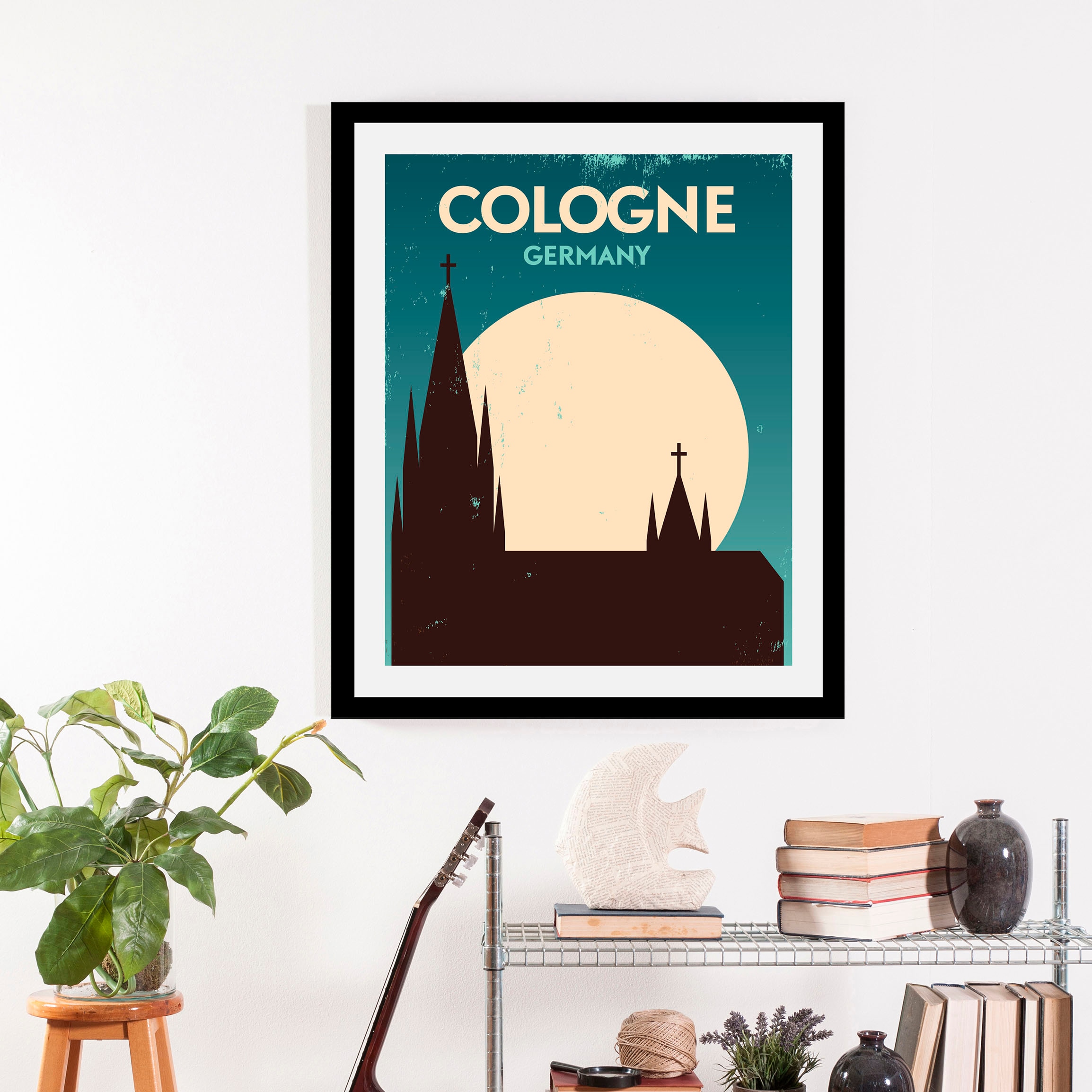 queence Bild "Cologne" Deutschland  Kirche  Schriftzug  Stadt 1 Stk. tlg. g günstig online kaufen