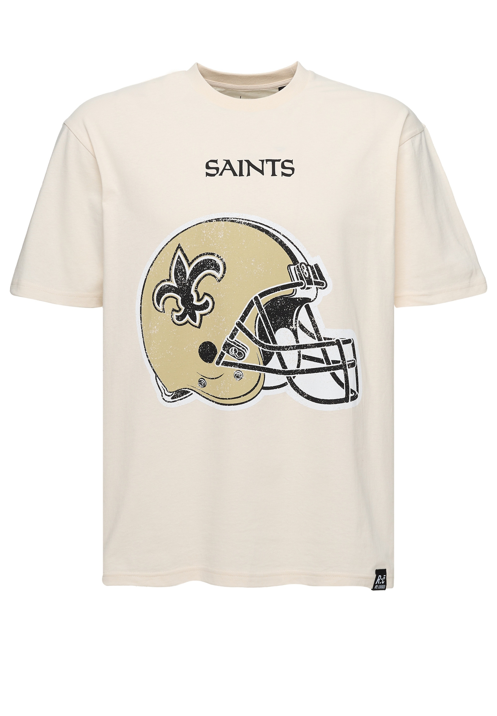 Recovered T-Shirt »NFL Saints Helmet Relaxed«, (1 tlg.), für alle Fans der New Orleans Saints