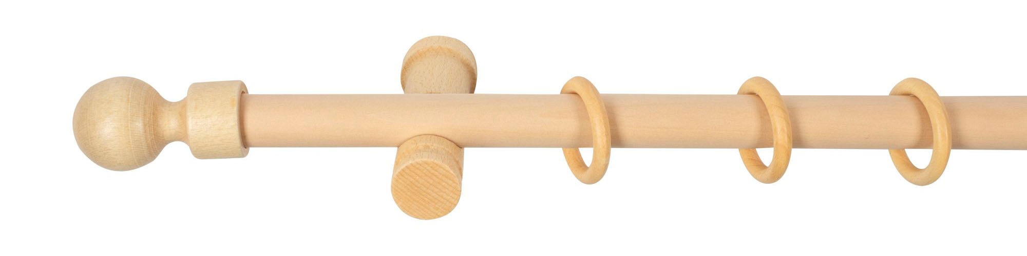 SN DECO GROUP Gardinenstange "Giro" 1 läufig-läufig Fixmaß 28 mm, Holz, ver günstig online kaufen