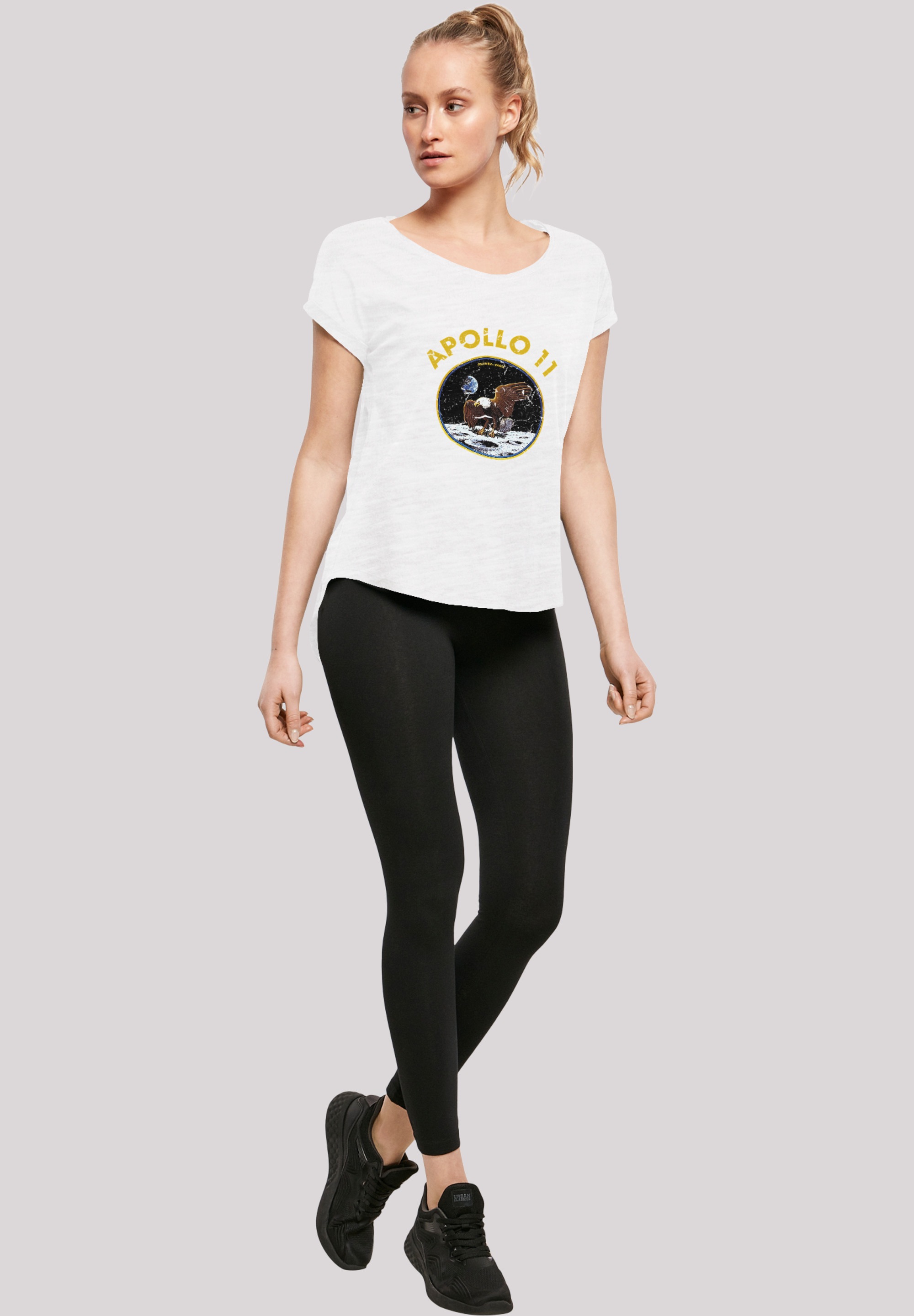F4NT4STIC T-Shirt »NASA Classic Mondlandung White«, Print
