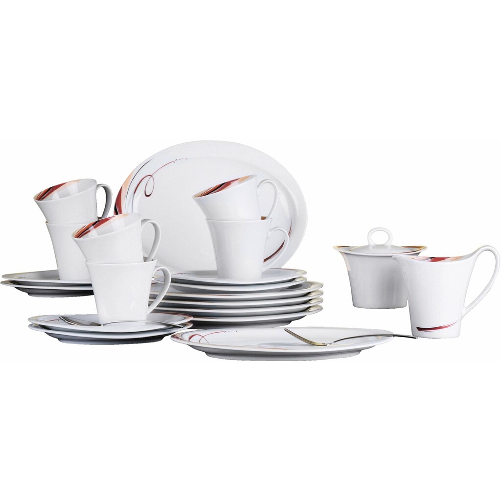 Seltmann Weiden Kaffeeservice »Top Life Aruba«, (Set, 20 tlg.), Mikrowellengeeignet