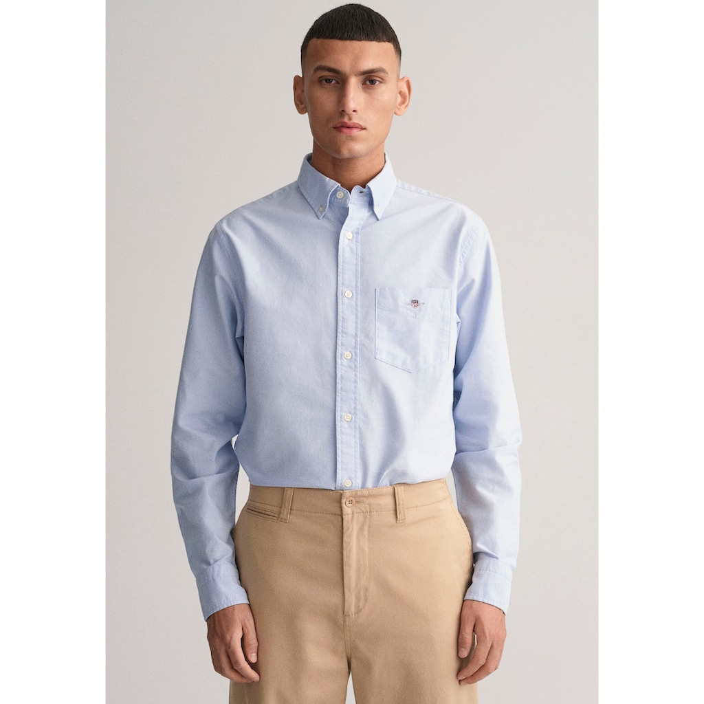 Gant Businesshemd »Regular Fit Oxford Hemd strukturiert langlebig dicker«