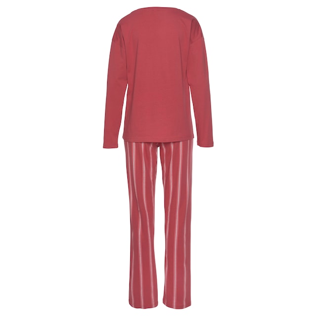 Vivance Dreams Pyjama, (2 tlg., 1 Stück), mit Frontdruck ▷ für | BAUR