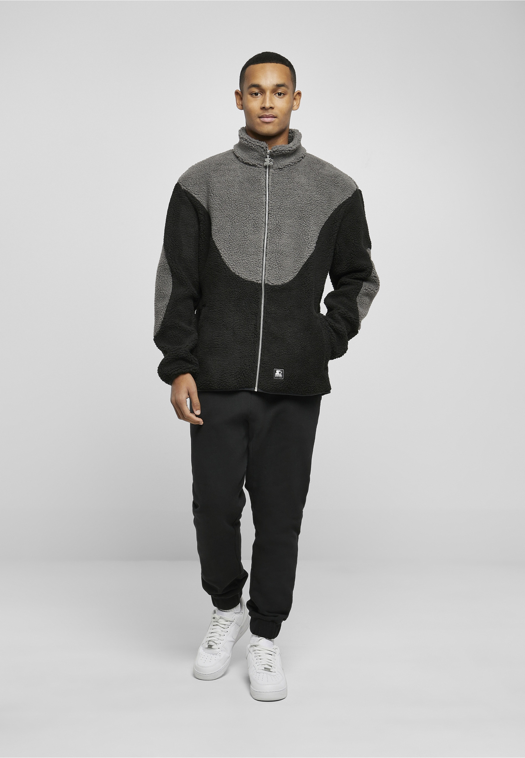 Starter Black Label Winterjacke »Starter Black Label Herren Starter Sherpa Fleece Jacket« 1 Stk. tlg. ohne Kapuze