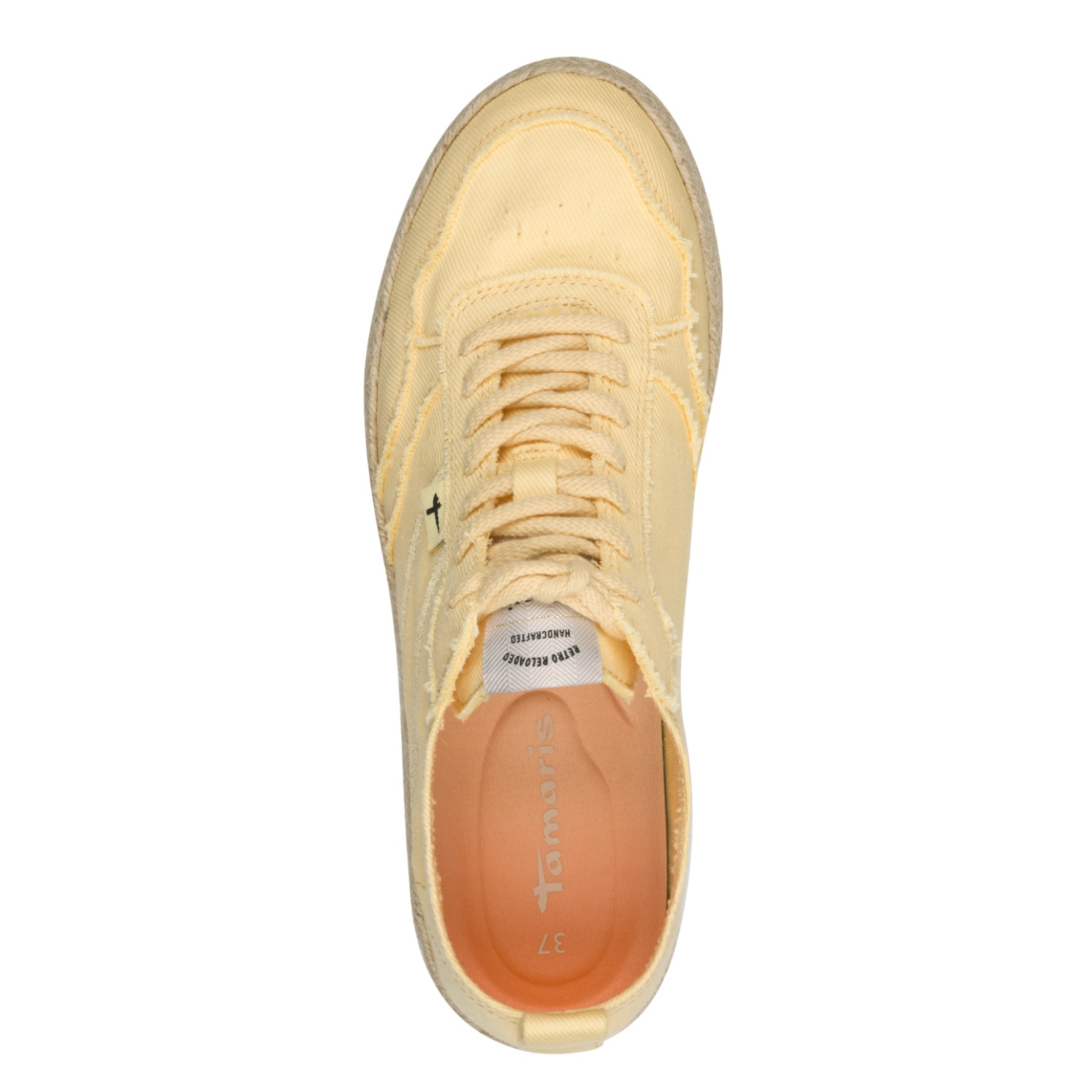 Tamaris Plateausneaker  Freizeitschuh, Halbschuh, Schnürschuh mit Juterand