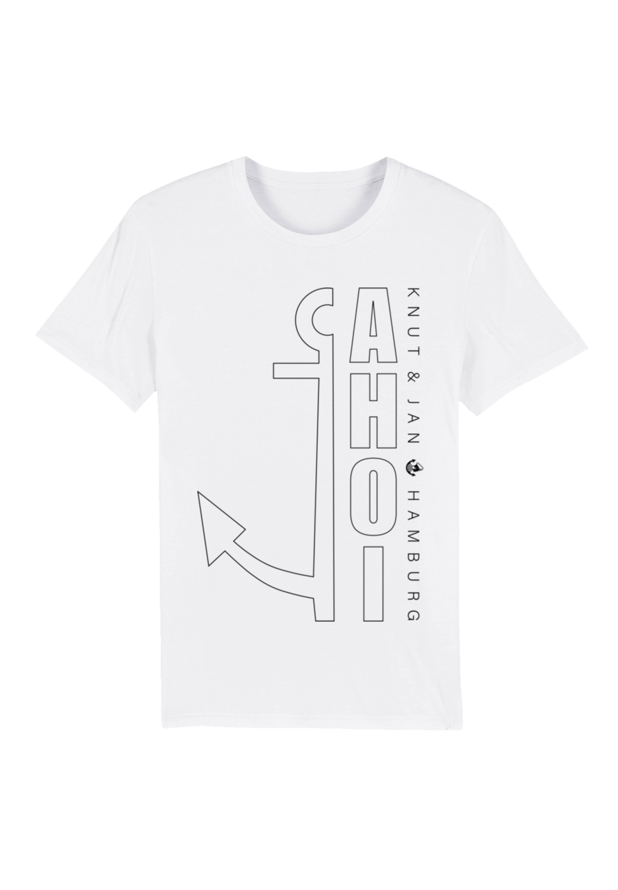 F4NT4STIC T-Shirt "Ahoi Anker Outlines Knut & Jan Hamburg", Premium Qualitä günstig online kaufen