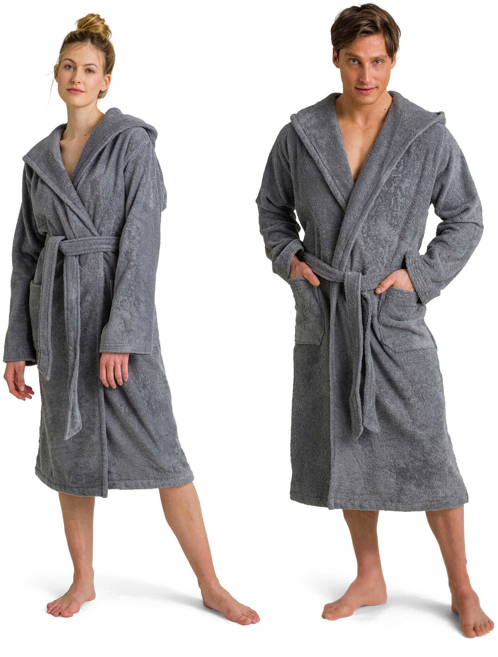 Möve Unisex-Bademantel "Superwuschel Kapuze, ideal für Sauna & Spa, Hotelba günstig online kaufen