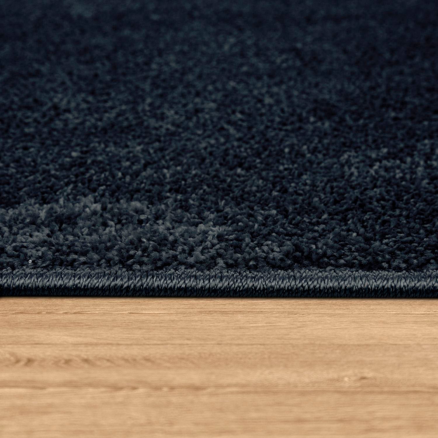 Paco Home Teppich »Porto 890«, rund, 13 mm Höhe, Kurzflor, Uni-Farben, ideal im Wohnzimmer & Schlafzimmer
